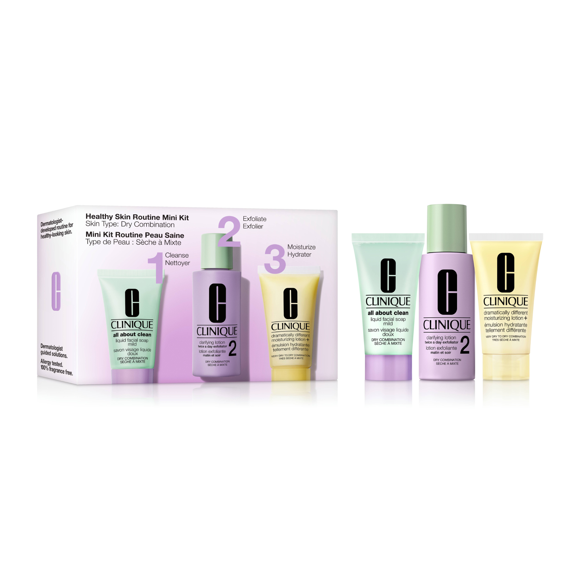 Clinique Healthy Skin Routine: Mini 3-Step Kit For Dry