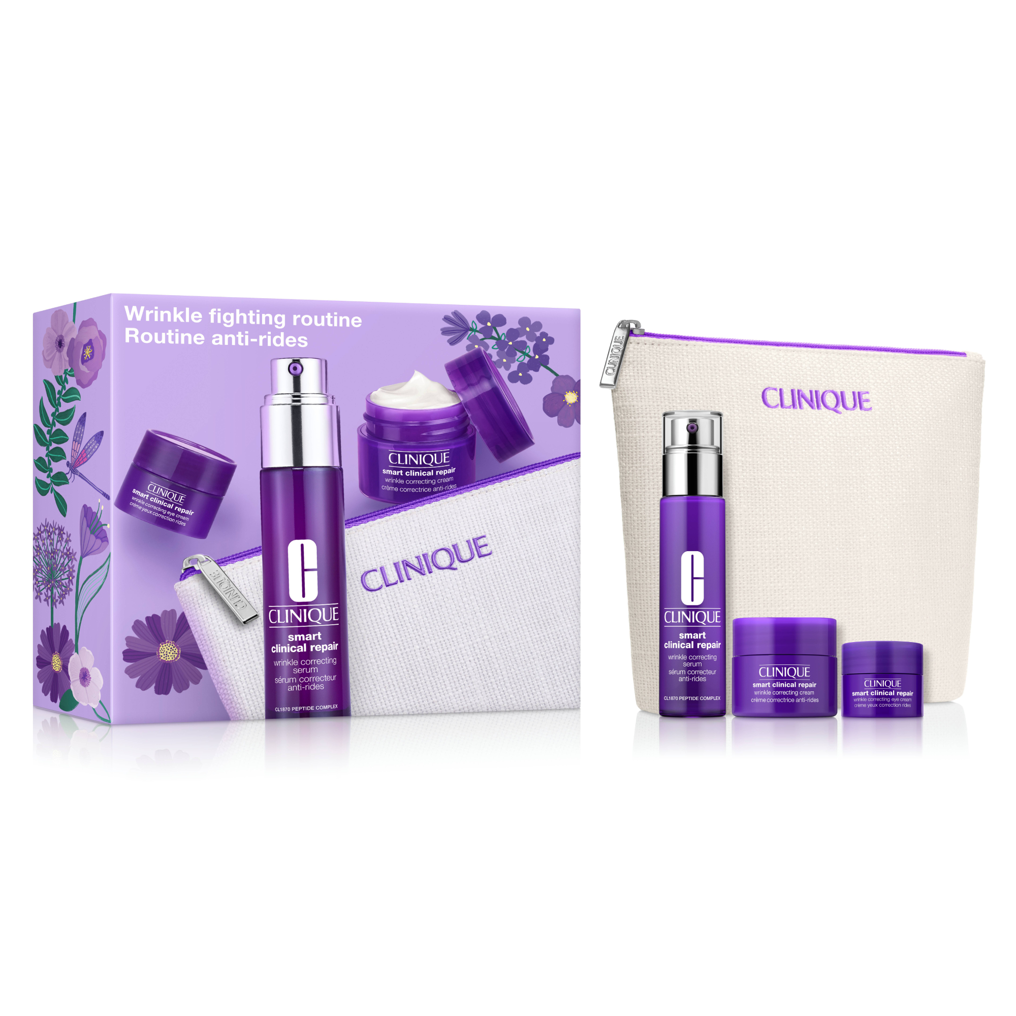 CLINIQUE WRINKLE-FIGHTING ROUTINE SKINCARE SET