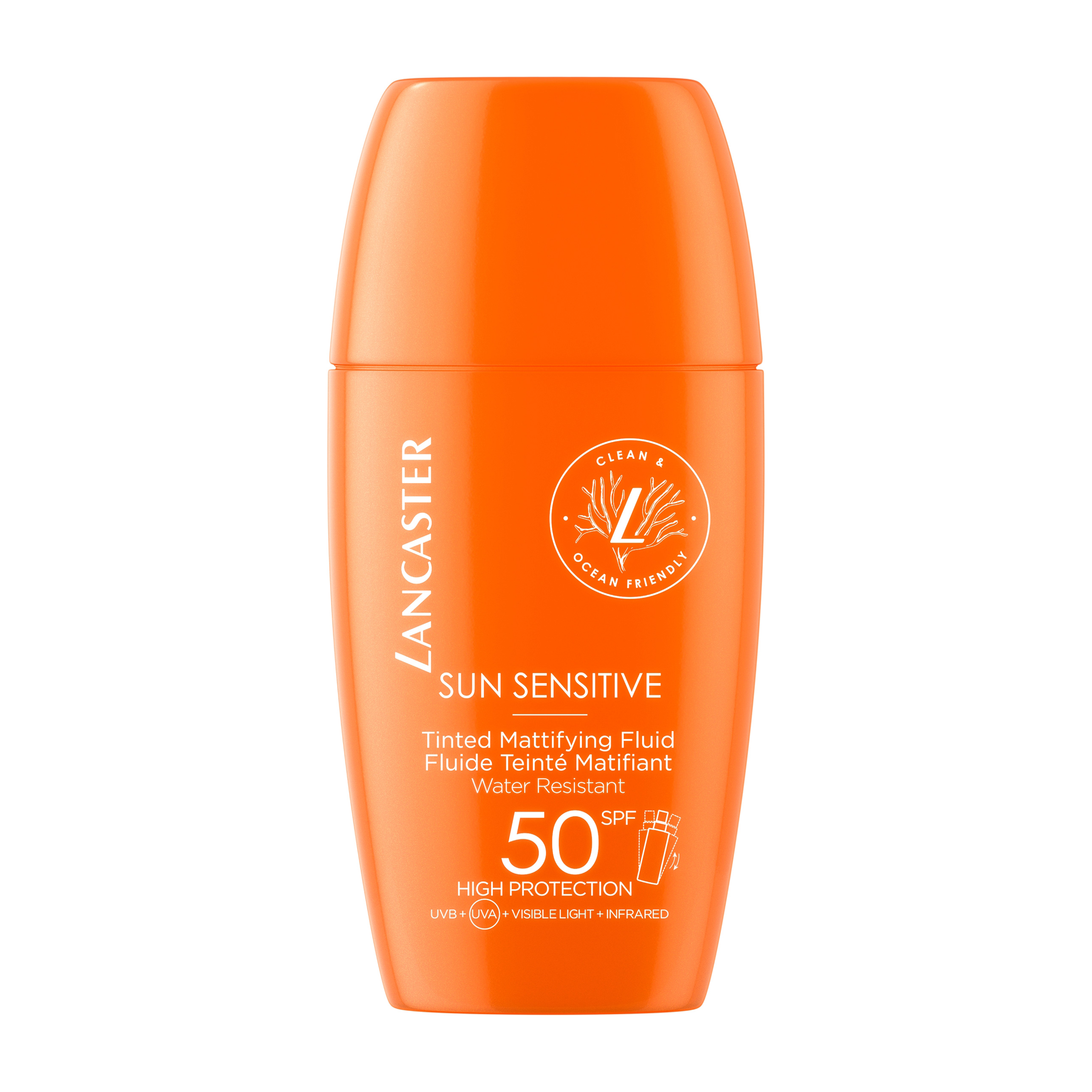 LANCASTER LANCASTER SUN SENSITIVE TINTED MATTIFYING FLUID SPF50 | 30ml