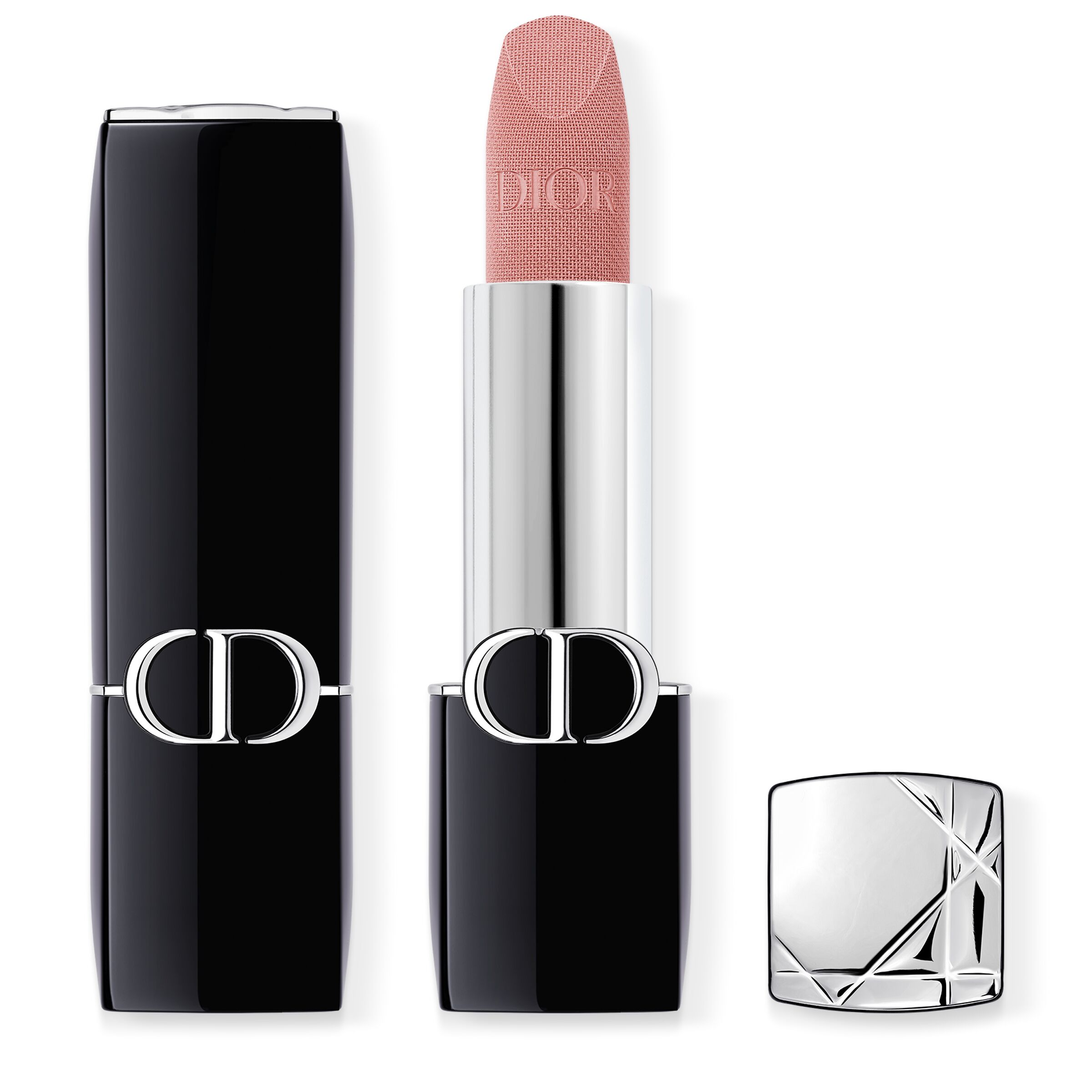 Dior Rouge Lipstick - Comfort And Long Wear Hydrating Floral Lip Care 220 Beige Couture Velvet Finish