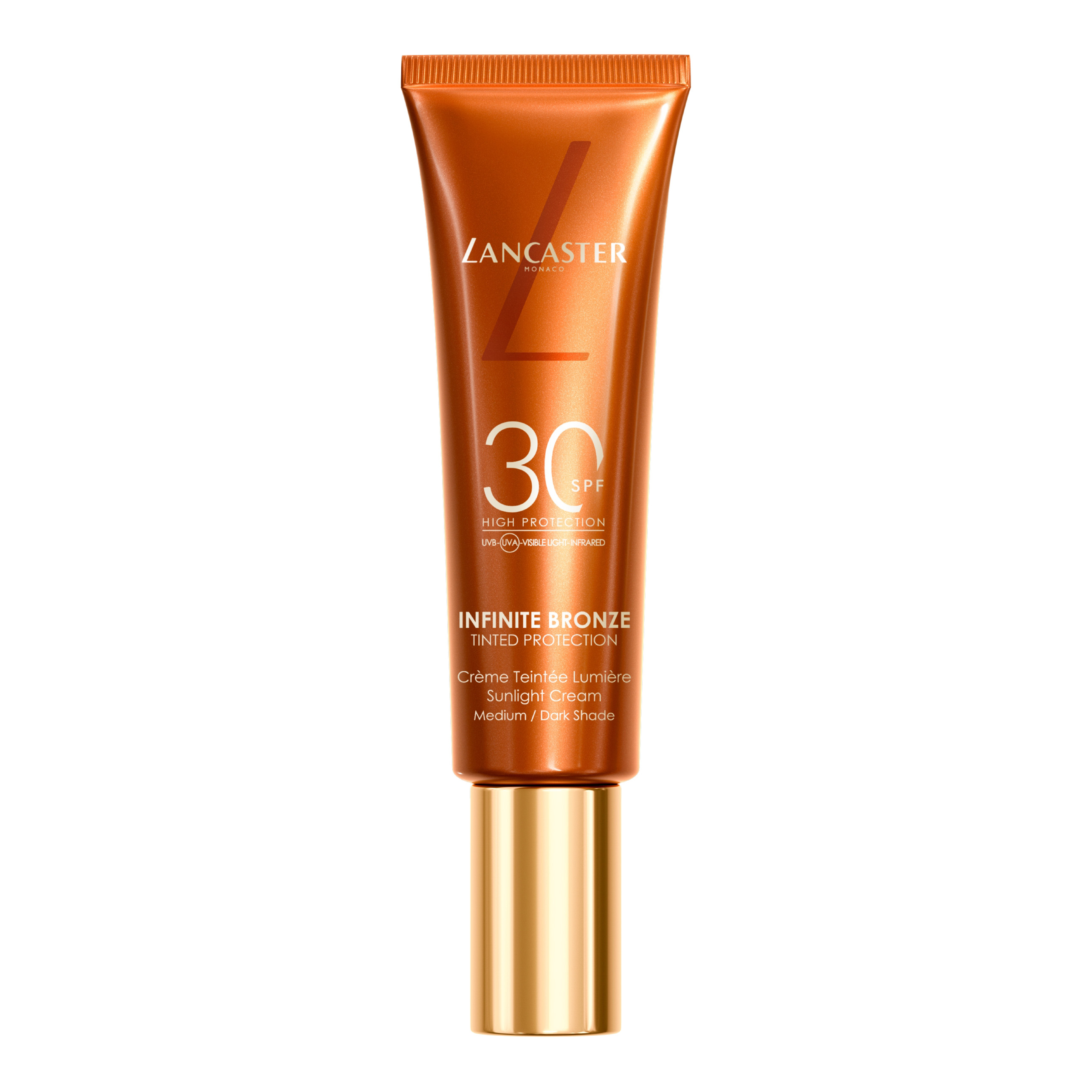 Lancaster Infinite Bronze Tinted Protection Sunlight Cream Spf30 50Ml Medium Dark
