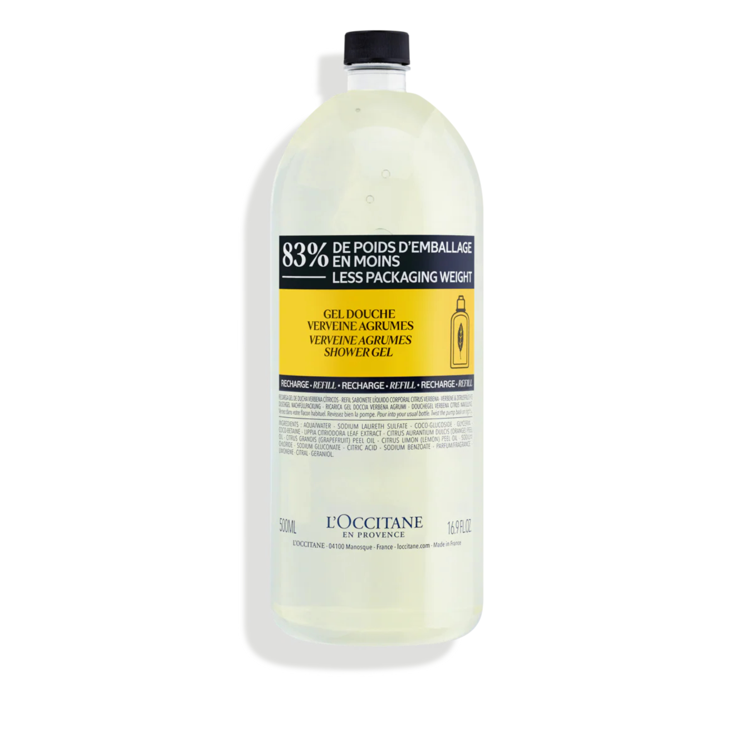 L'OCCITANE CITRUS VERBENA SHOWER GEL REFILL | 500ml