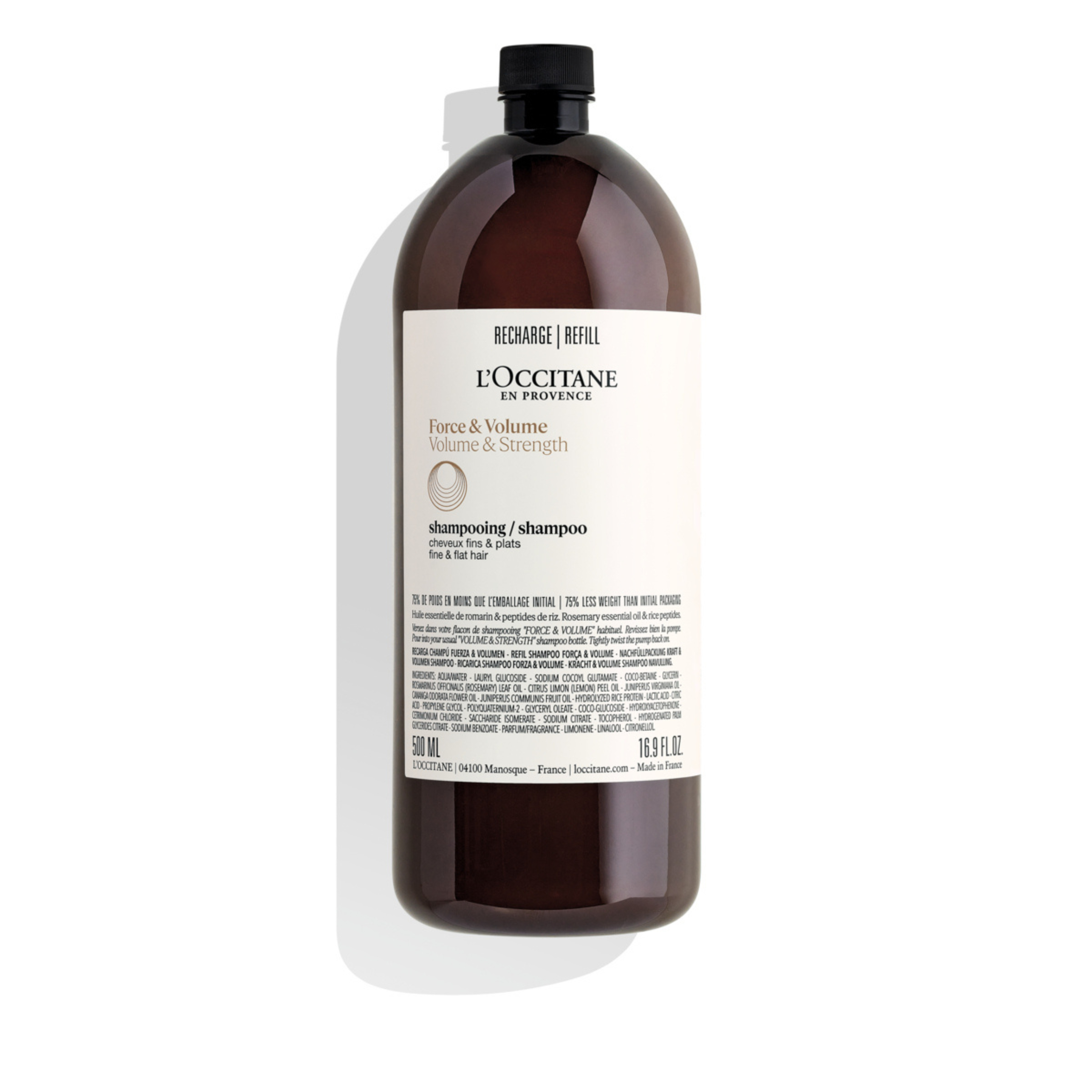L'OCCITANE VOLUME & STRENGTH SHAMPOO REFILL | 500ml
