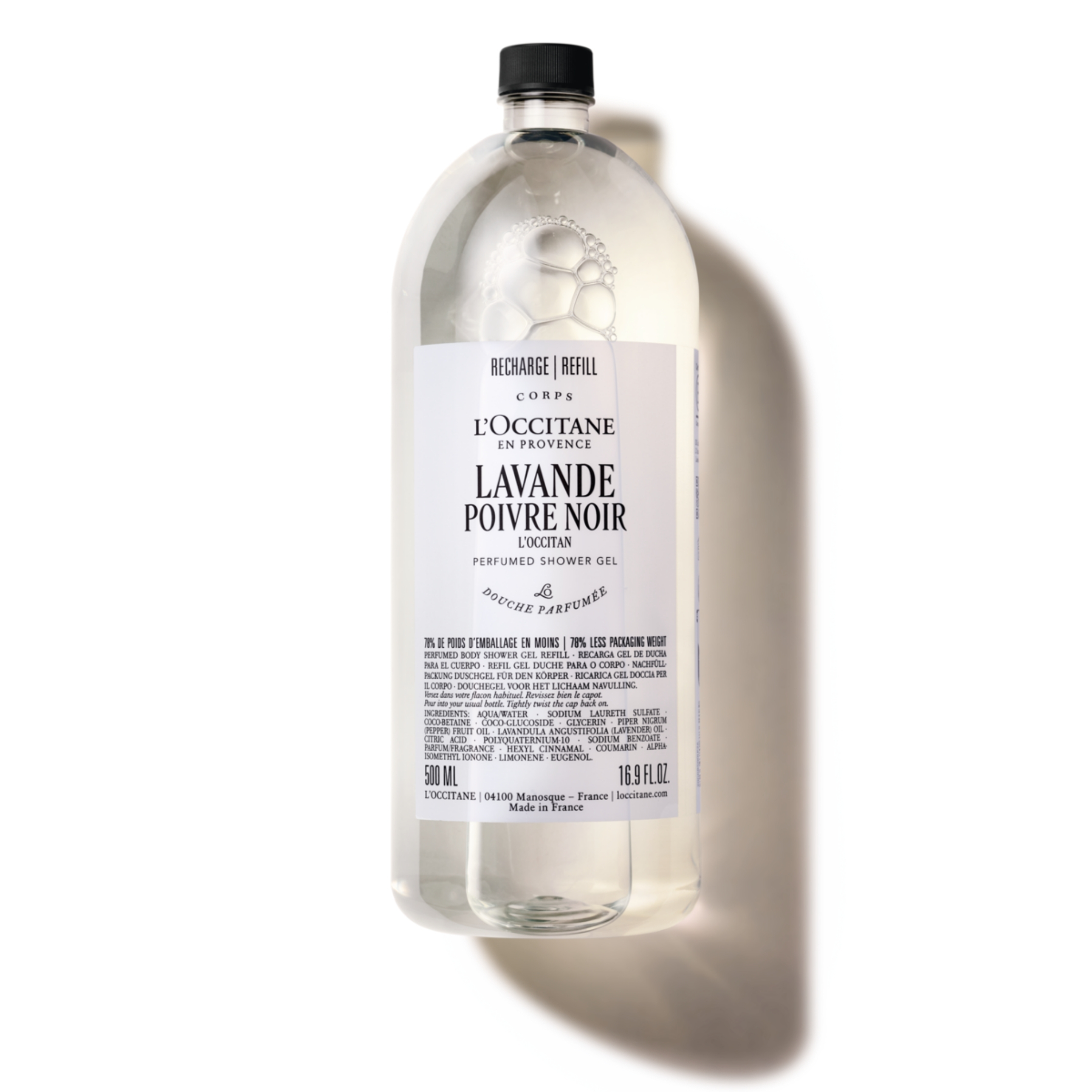 L&Apos Occitane Lavande Poivre Noir Perfumed Shower Gel Refill 500Ml