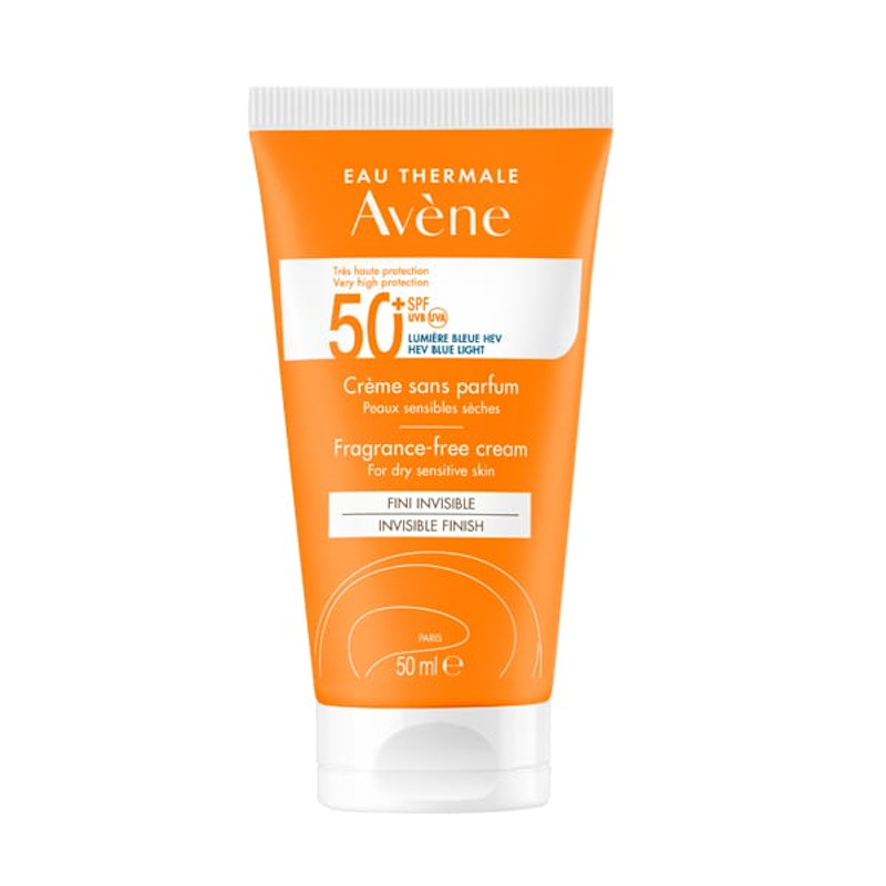 AVENE SOINS SOLAIRE ΑΝΤΗΛΙΑΚΗ ΚΡΕΜΑ ΠΡΟΣΩΠΟΥ SPF50+ ΧΩΡΙΣ ΑΡΩΜΑ ΓΙΑ ΞΗΡΟ ΔΕΡΜΑ