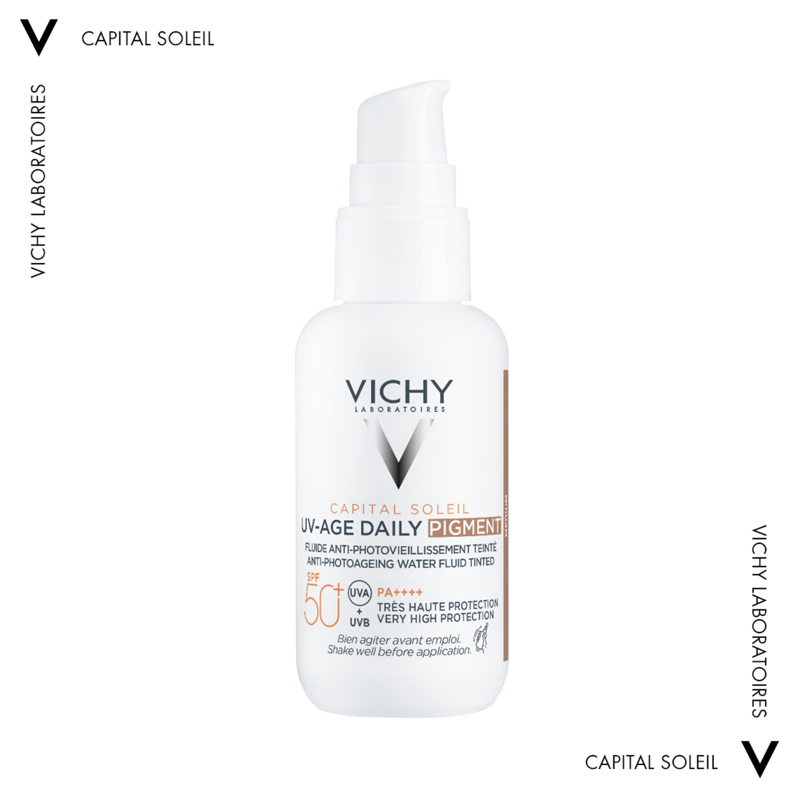 VICHY CAPITAL SOLEIL UV-AGE ΑΝΤΗΛΙΑΚΟ ΠΡΟΣΩΠΟΥ ΚΑΤΑ ΤΗΣ ΦΩΤΟΓΗΡΑΝΣΗΣ ΜΕ MEDIUM ΧΡΩΜΑ SPF50+ | 40ml