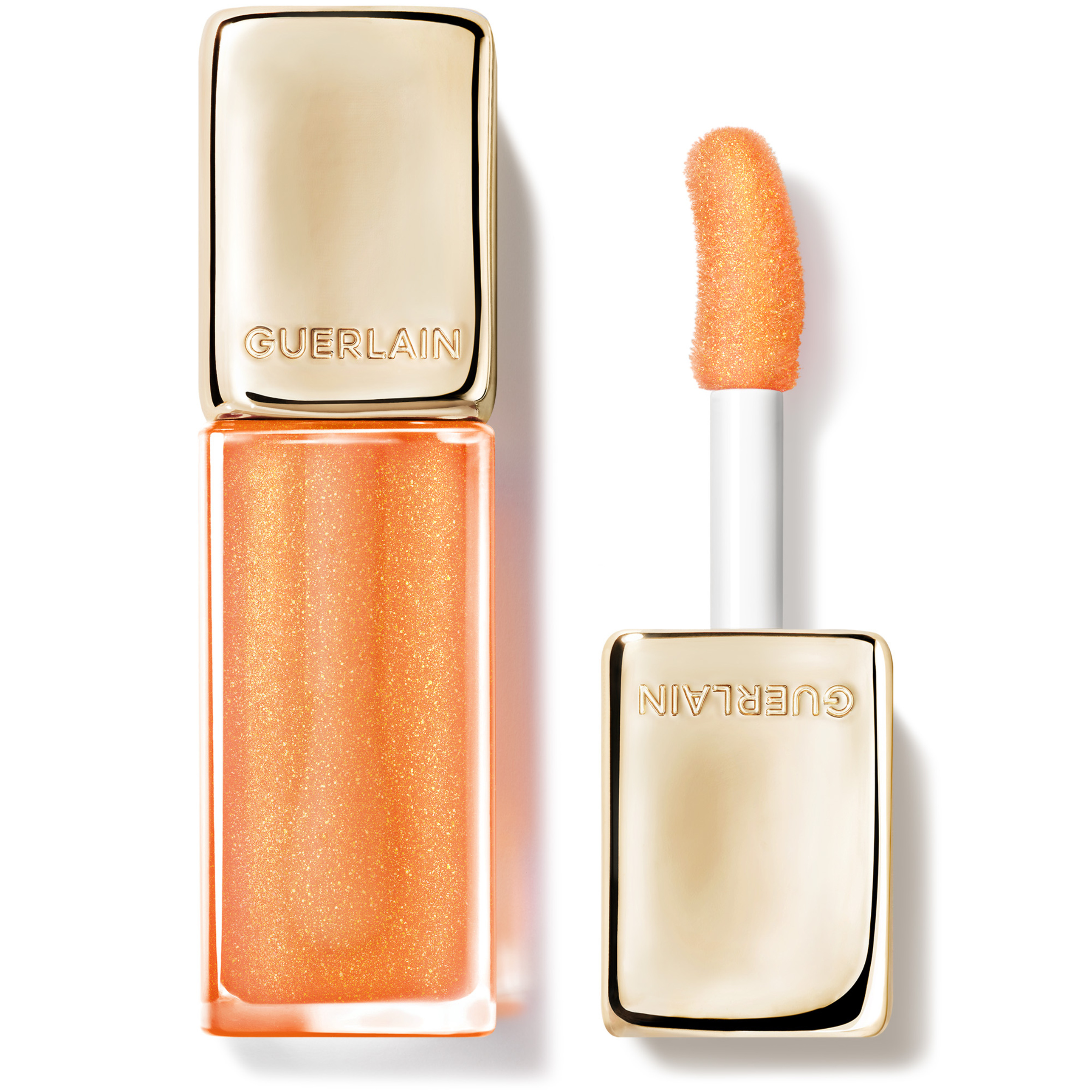 Guerlain Kisskiss Bee Glow Oil - Limited Edition 92% Natural-Origin Honey Tint Lip 9 5Ml 389 Sparkling Peach