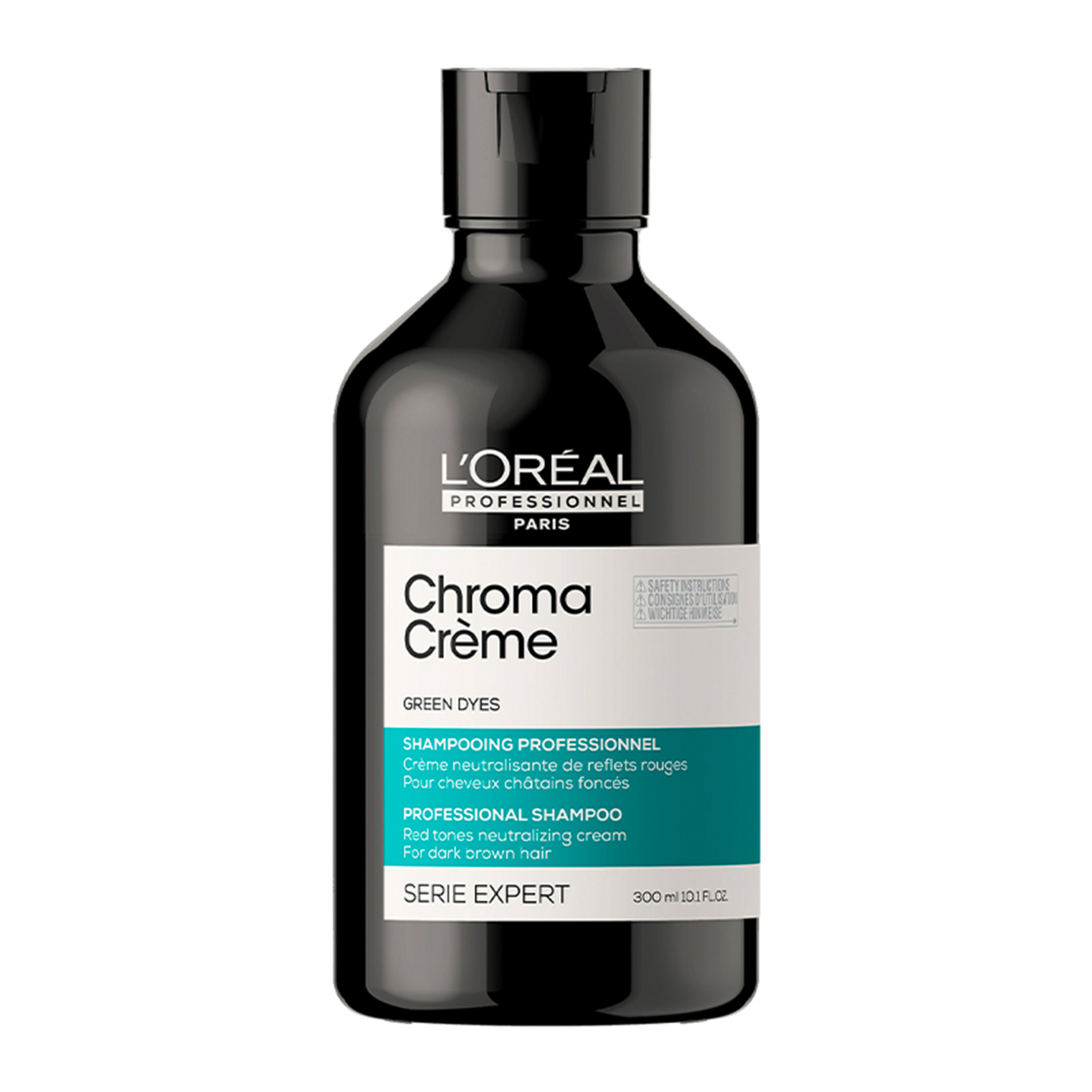 L'OREAL PROFESSIONNEL L'OREAL PROFESSIONNEL SERIE EXPERT CHROMA CREME ΣΑΜΠΟΥΑΝ ΜΕ ΠΡΑΣΙΝΕΣ ΧΡΩΣΤΙΚΕΣ ΓΙΑ ΜΑΥΡΑ ΜΑΛΛΙΑ | 300ml