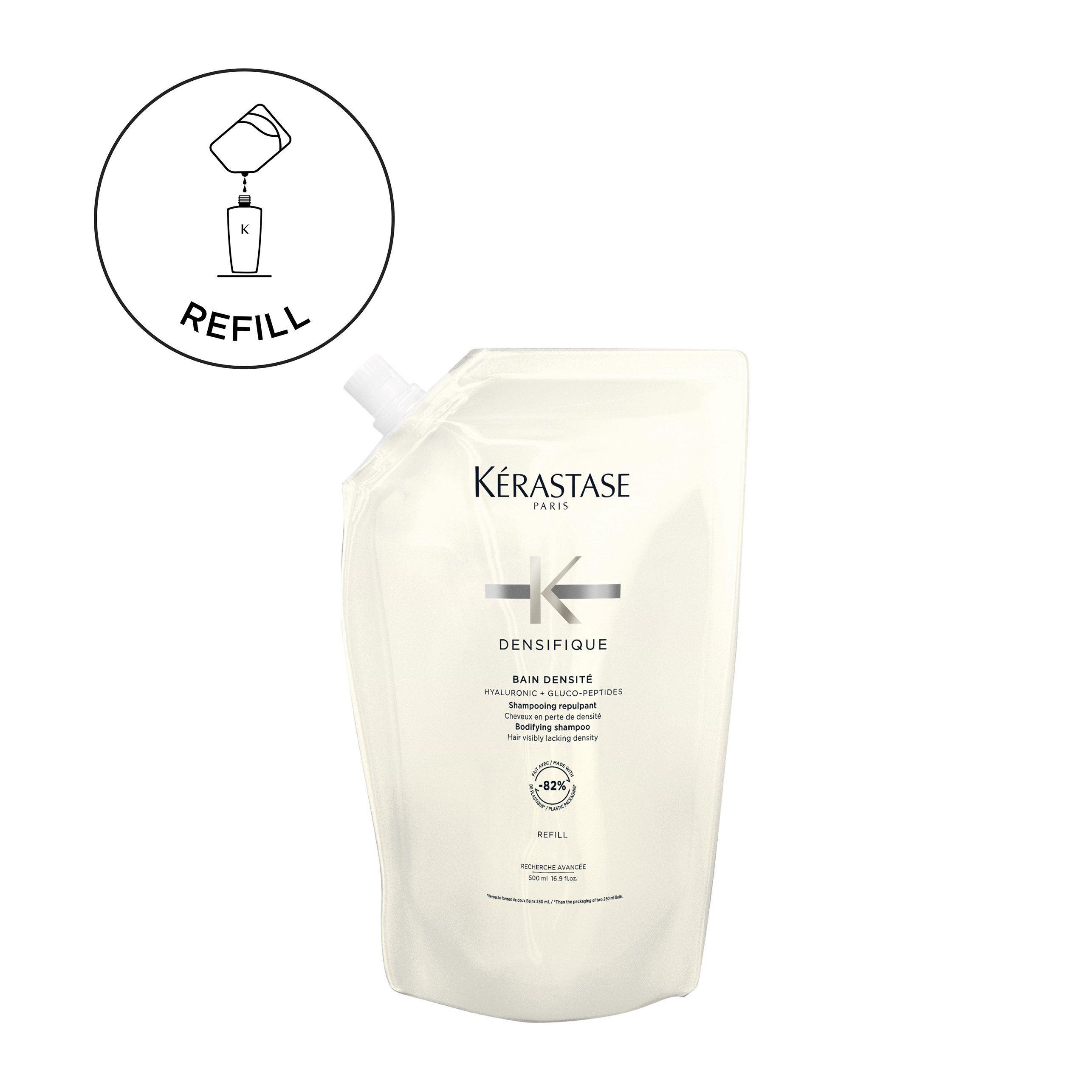 Kerastase Densifique Refill Σαμπουαν Bain Densité για Μαλλιά με Ορατη Έλλειψη Πυκνοτητας 500Ml
