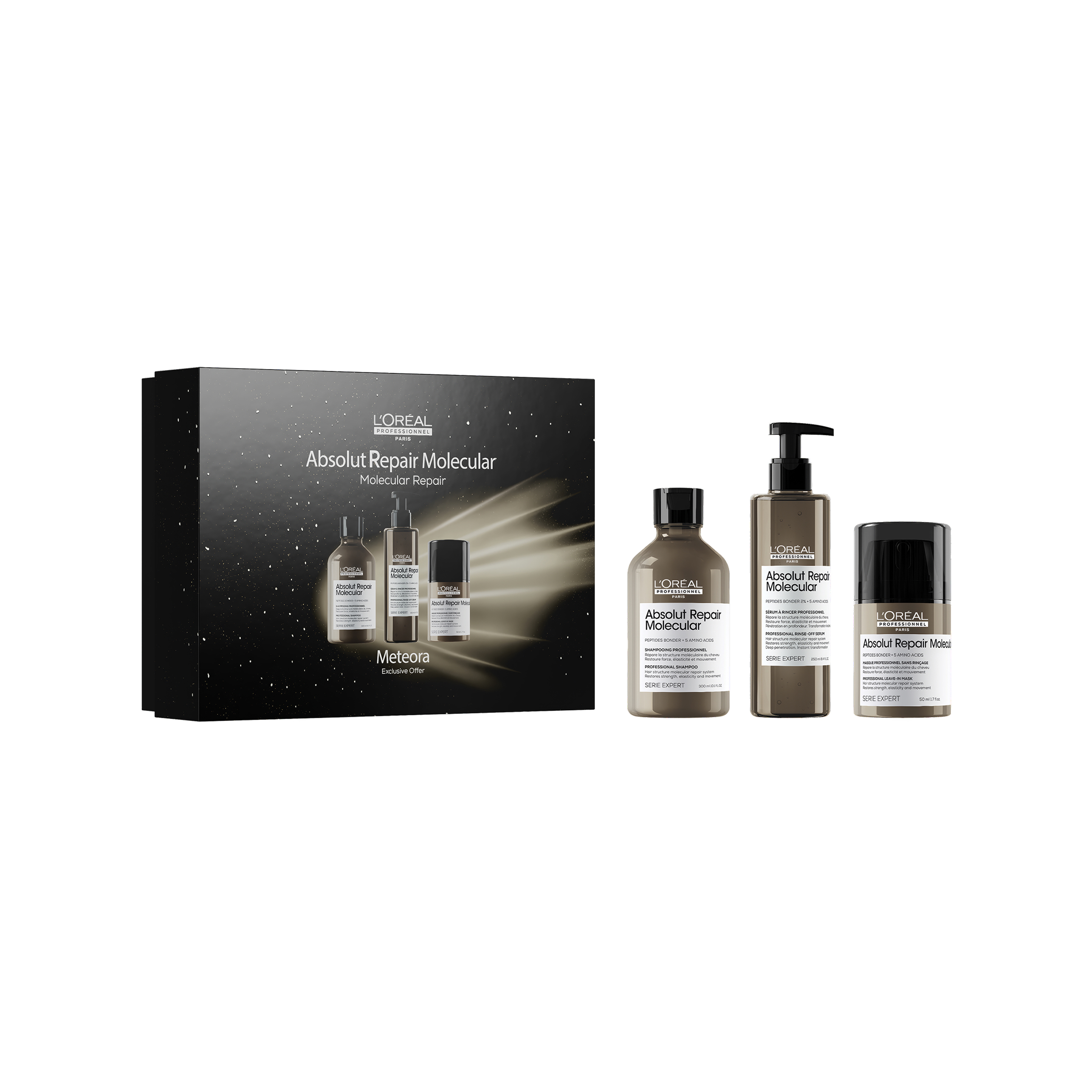 L'OREAL PROFESSIONNEL ABSOLUT REPAIR MOLECULAR ΓΙΑ ΜΟΡΙΑΚΗ ΕΠΑΝΟΡΘΩΣΗ TRIO GIFT SET