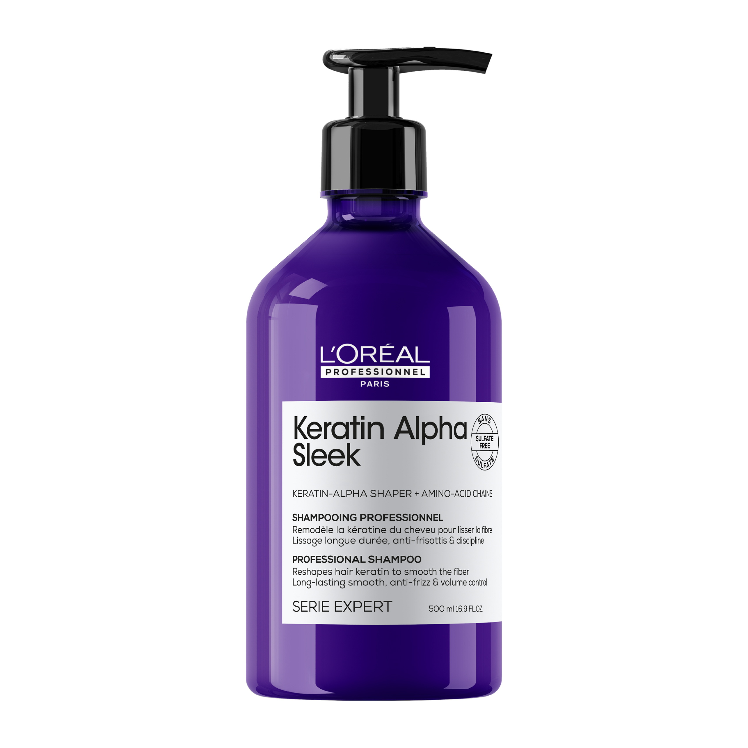 L&Apos Oreal Professionnel Keratin Alpha Sleek Professional Shampoo για Λειανση 500Ml