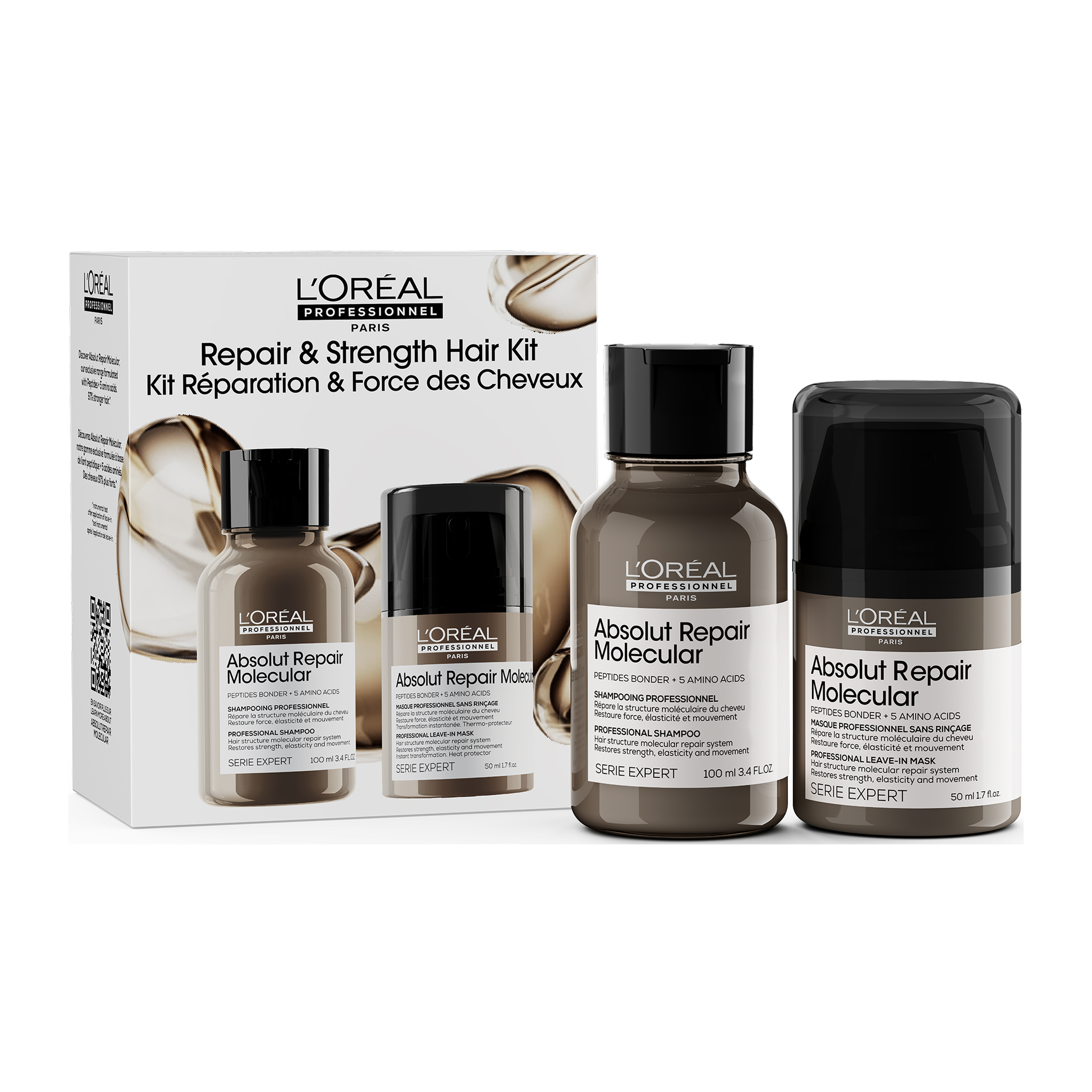 L&Apos Oreal Professionnel Serie Expert Absolut Repair Molecular Mini Duo Set Σαμπουαν Leave-In Μασκα