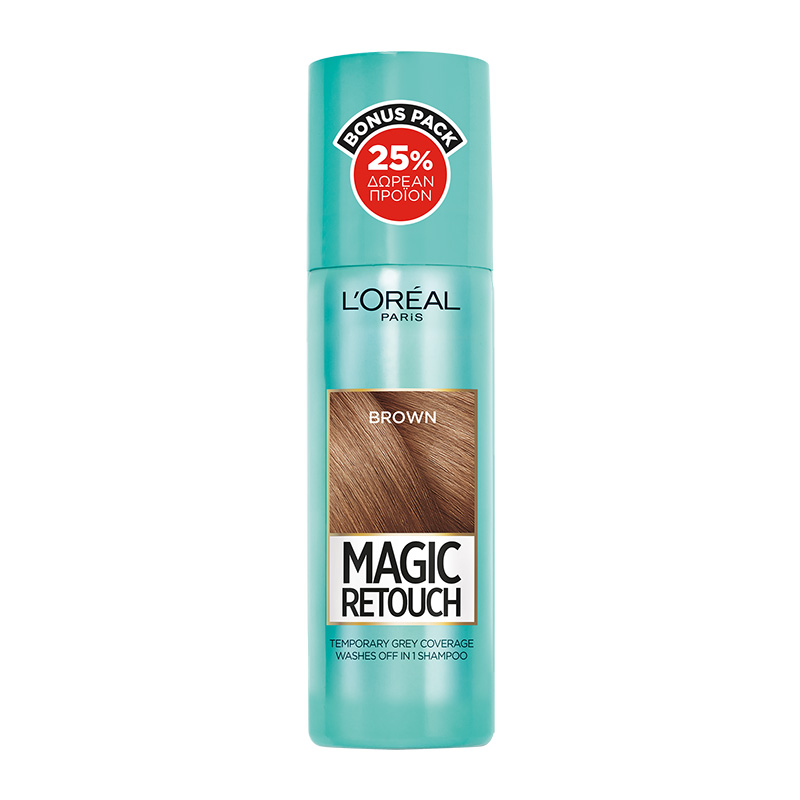 L’ORÉAL PARIS L’ORÉAL PARIS MAGIC RETOUCH SPRAY ΚΑΛΥΨΗΣ ΛΕΥΚΩΝ ΡΙΖΩΝ 25% ΔΩΡΕΑΝ ΠΡΟΪΟΝ | 100ml Brown