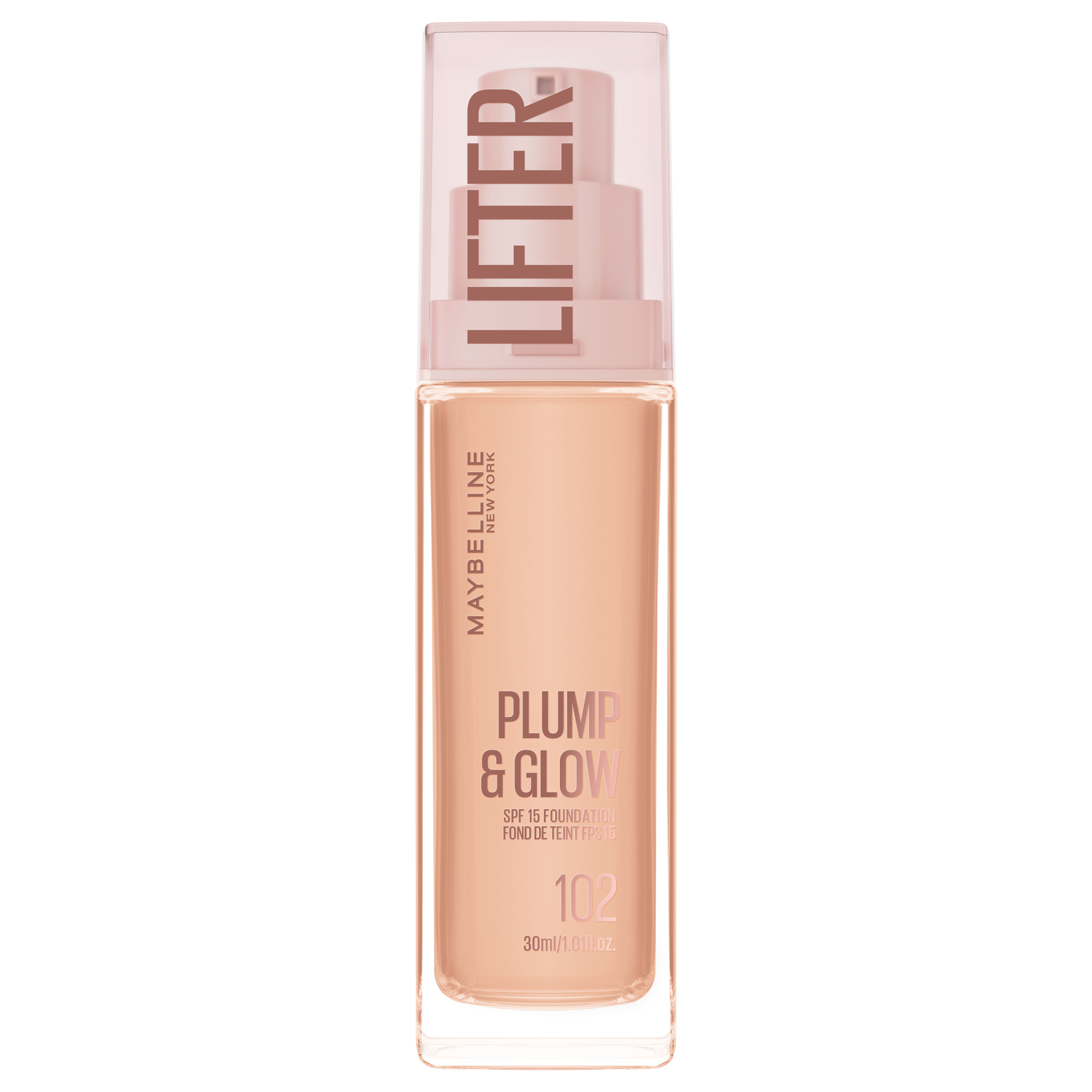 Maybelline Lifter Plump Glow Foundation 30Ml 102