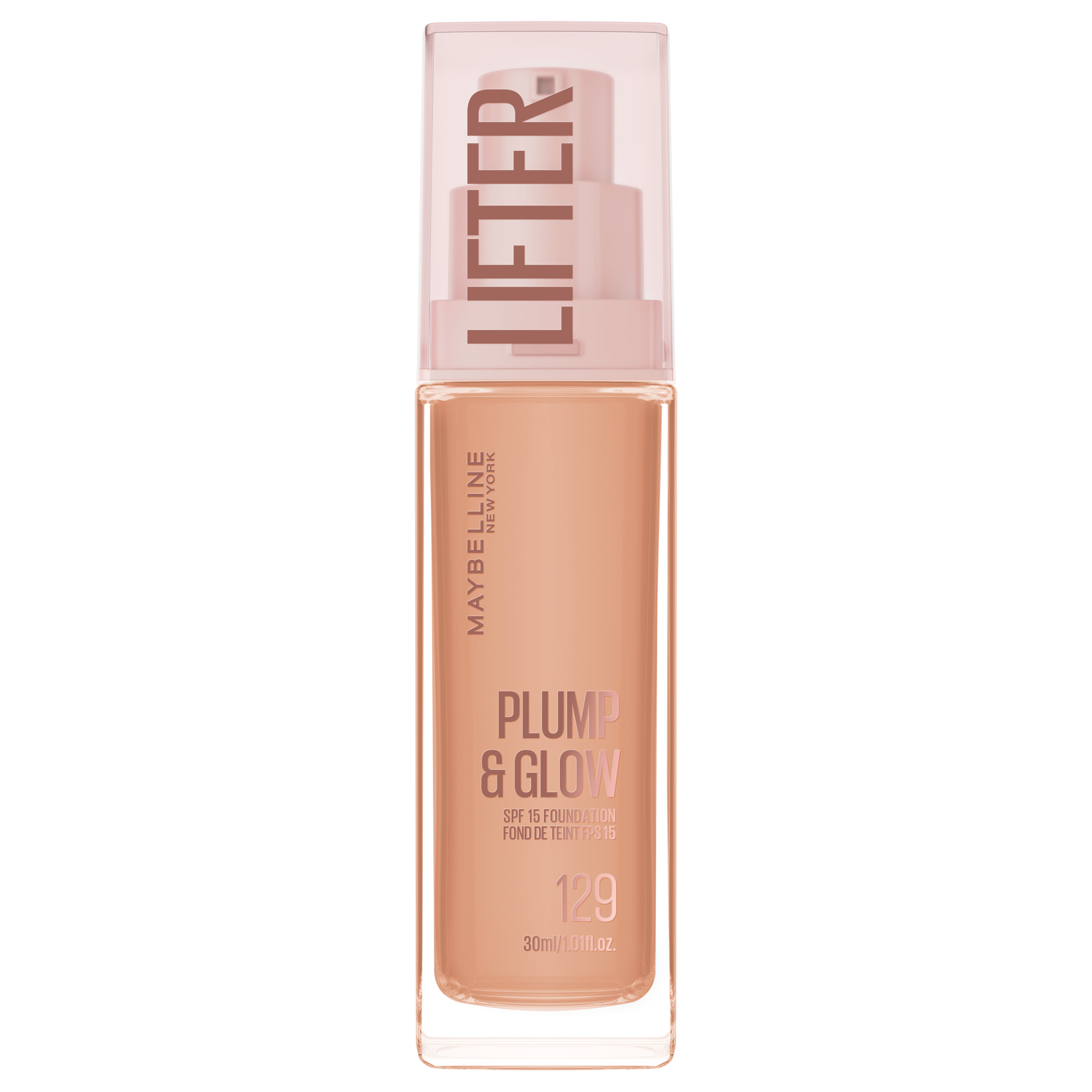 Maybelline Lifter Plump Glow Foundation 129