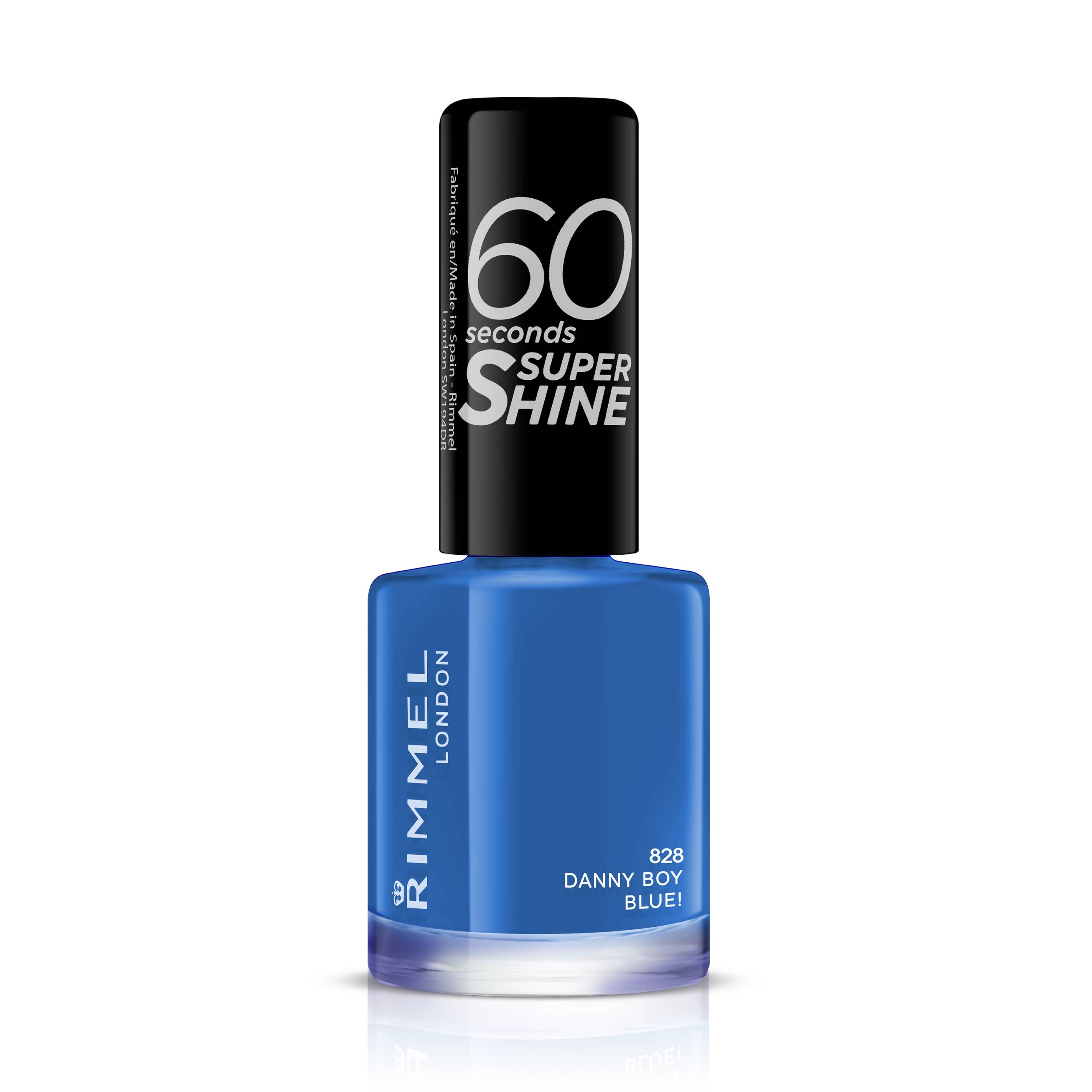 RIMMEL RIMMEL 60 SECONDS SUPER SHINE NAIL POLISH | 8ml 828 Danny Boy Blue