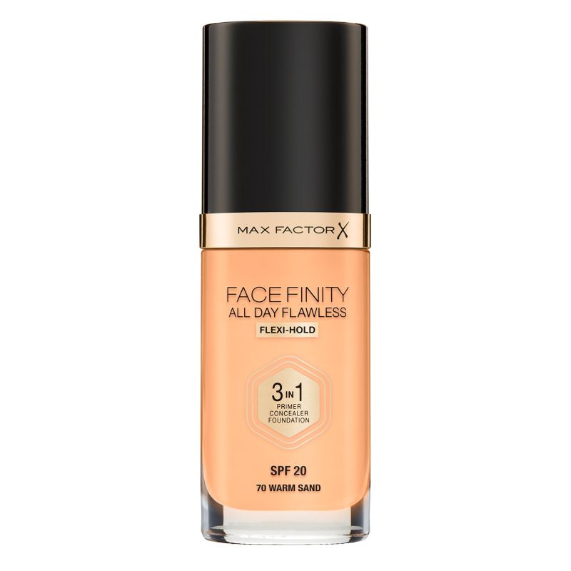 MAX FACTOR MAX FACTOR FACEFINITY ALL DAY FLAWLESS 3IN1 FOUNDATION | 30ml 70 Warm Sand