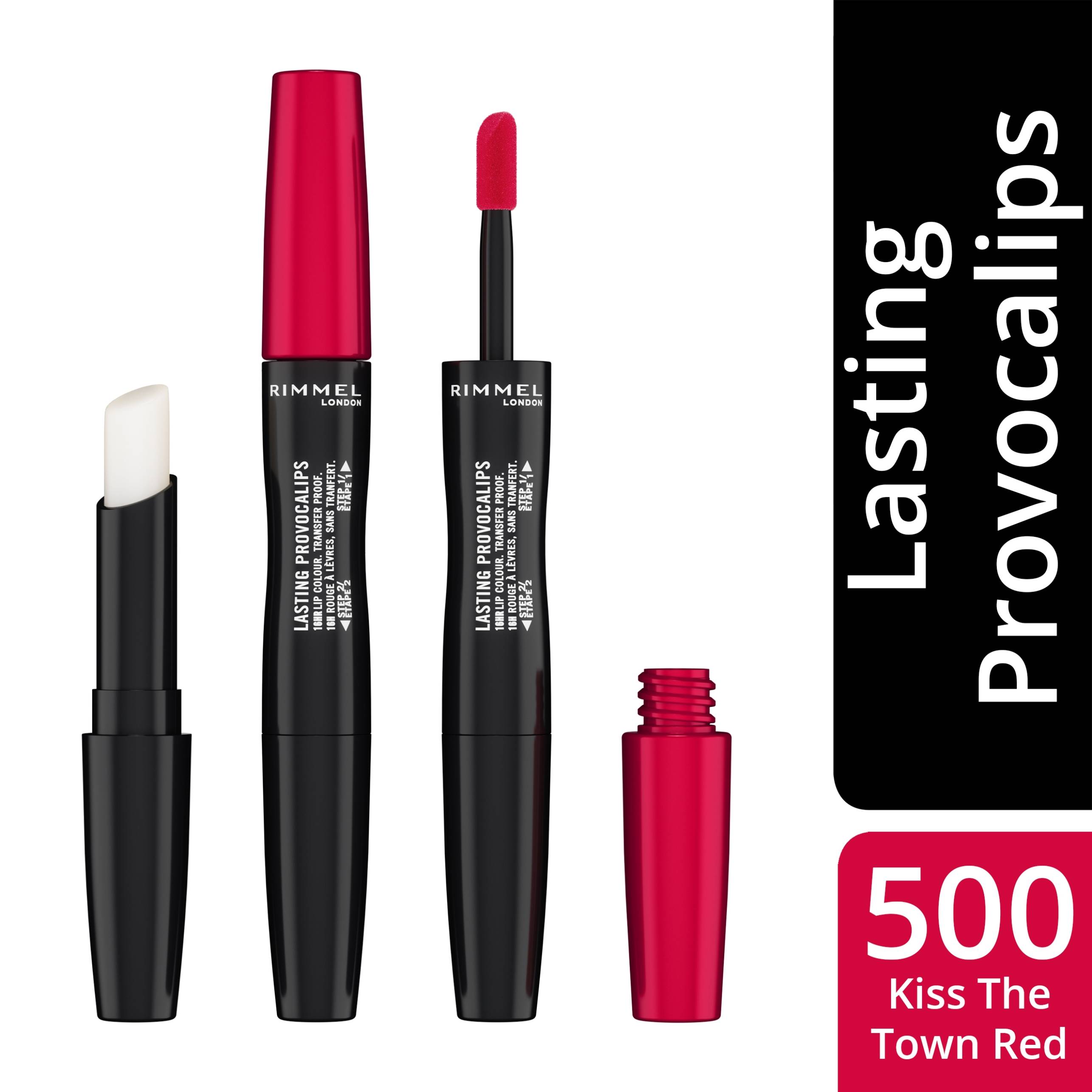 RIMMEL RIMMEL LASTING PROVOCALIPS LIPSTICK | 2,2ml 500 Kiss The Town Red