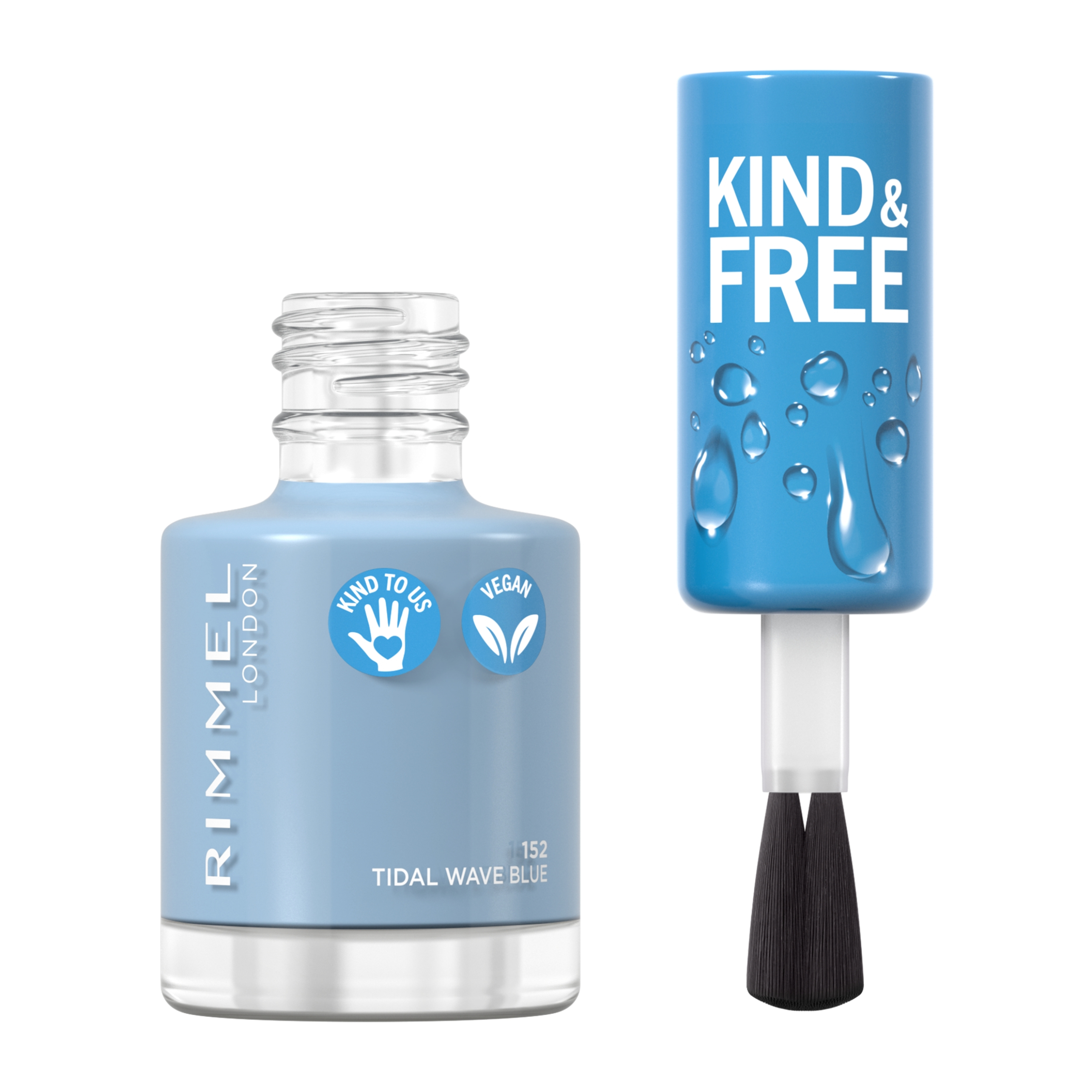 RIMMEL RIMMEL KIND&FREE NAIL POLISH | 8ml 152 Tidal Wave Blue