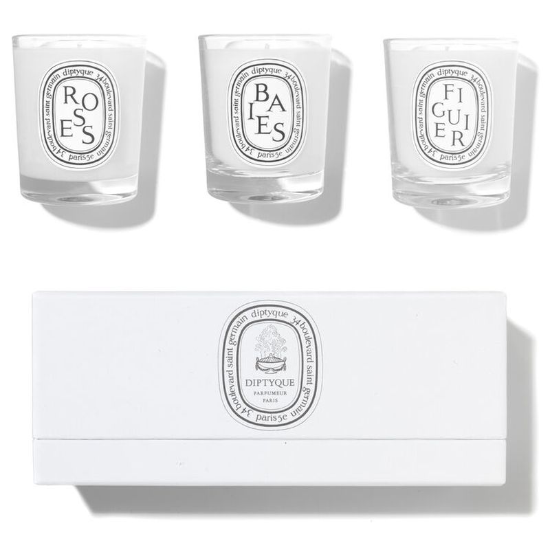 DIPTYQUE DIPTYQUE WHITE SET OF 3 CANDLES | 70gr