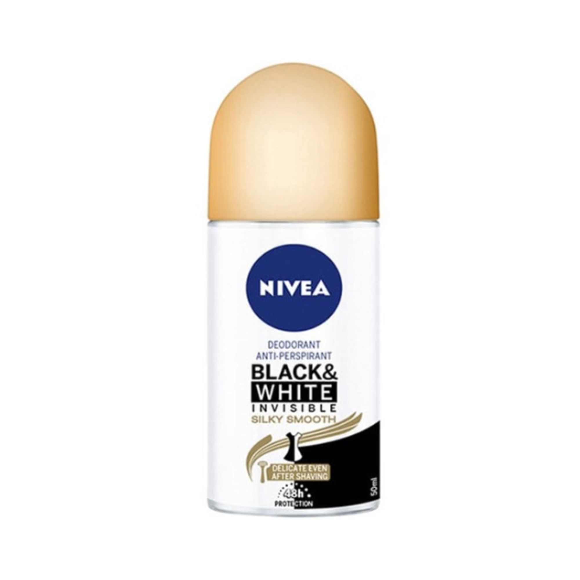 NIVEA NIVEA DEO BLACK & WHITE SILKY SMOOTH ROLL-ON ΓΥΝΑΙΚΕΙΟ ΑΠΟΣΜΗΤΙΚΟ ROLL-ON 48ΩΡΗΣ ΠΡΟΣΤΑΣΙΑΣ | 50ml