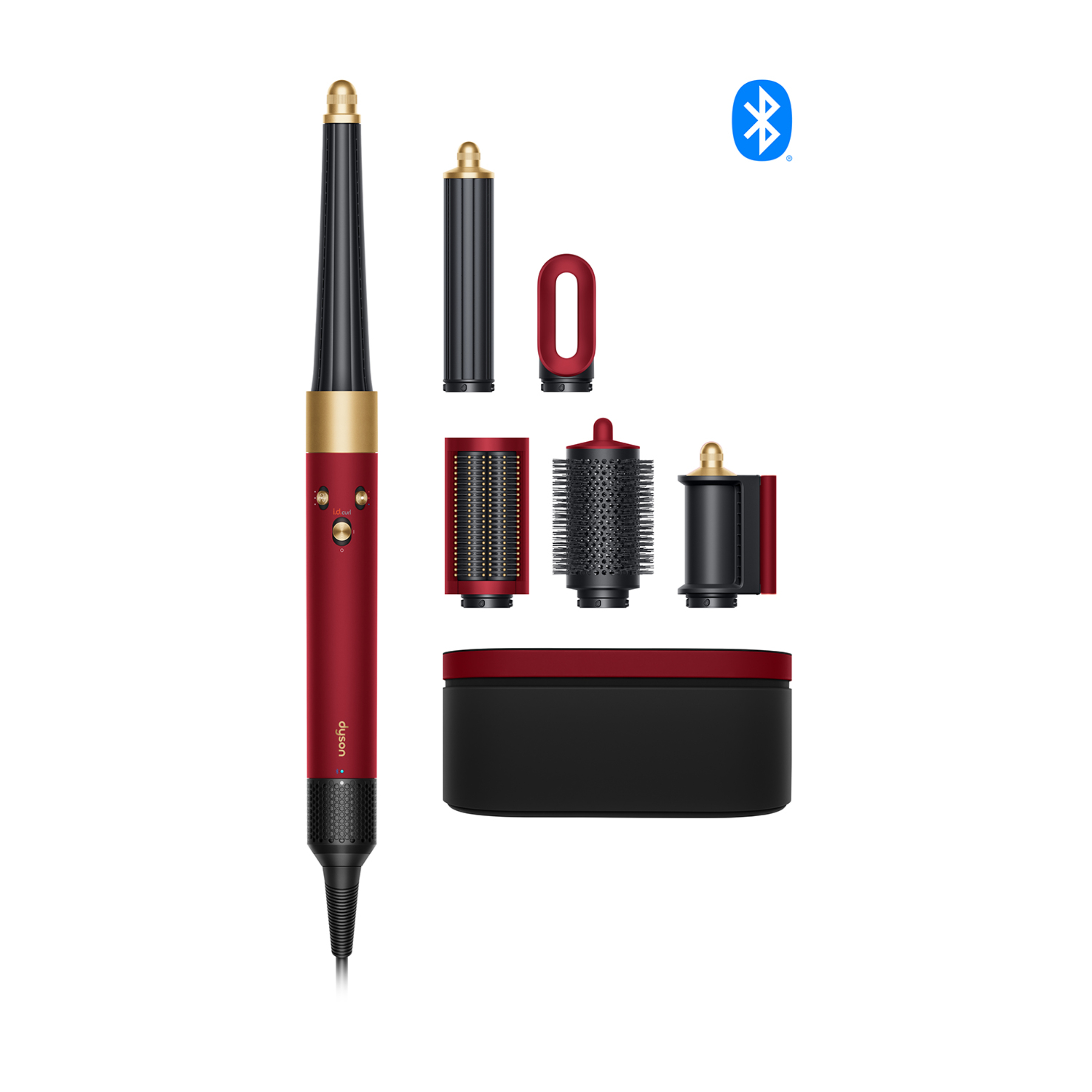 Dyson Hs08 Airwrap I D Straight+Wavy Red Velvet Gold Multi-Styler Και Σεσουαρ Μαλλιων