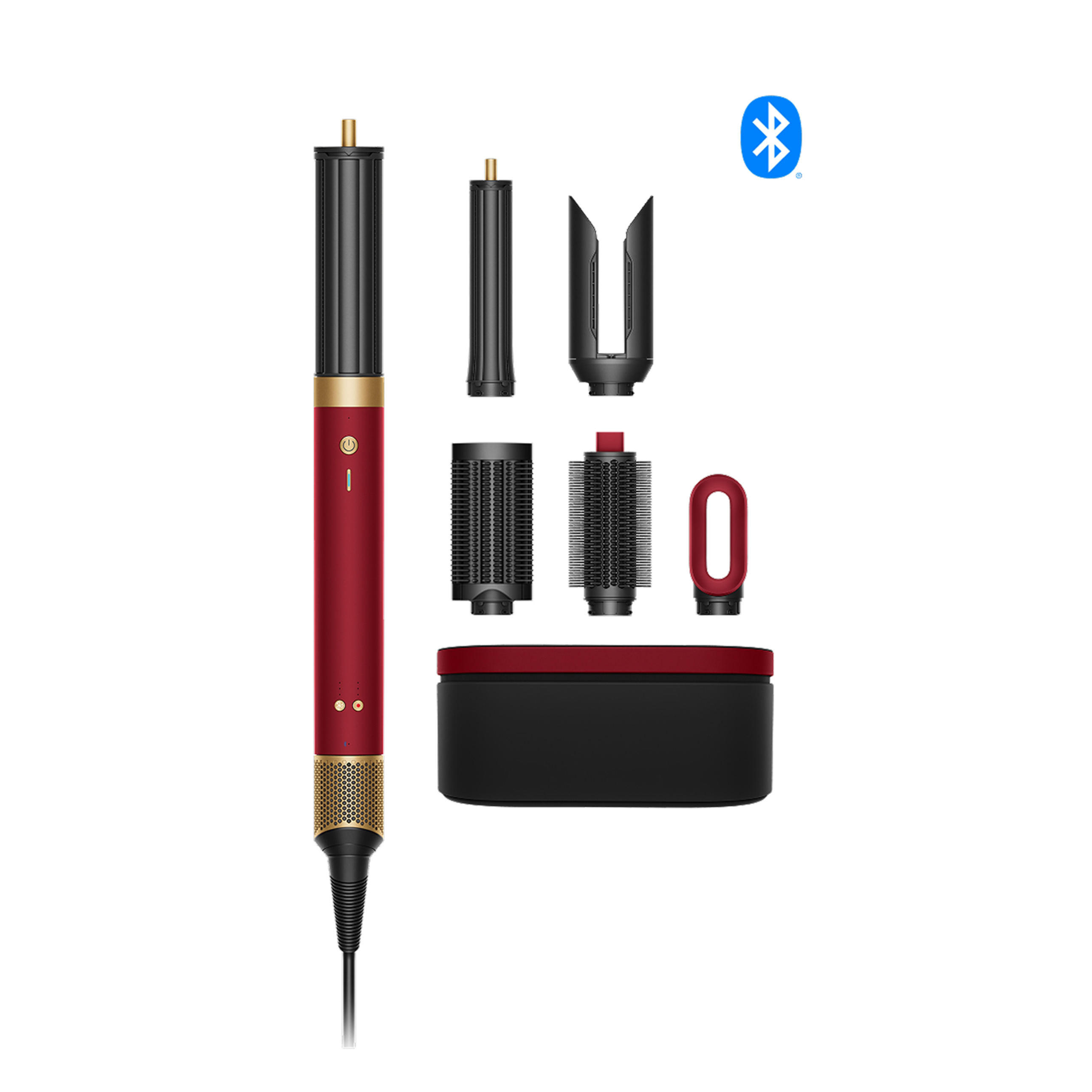 Dyson Hs09 Airwrap Co-Anda2X Straight+Wavy Red Vlevet Gold Multi-Styler Και Σεσουαρ Μαλλιων