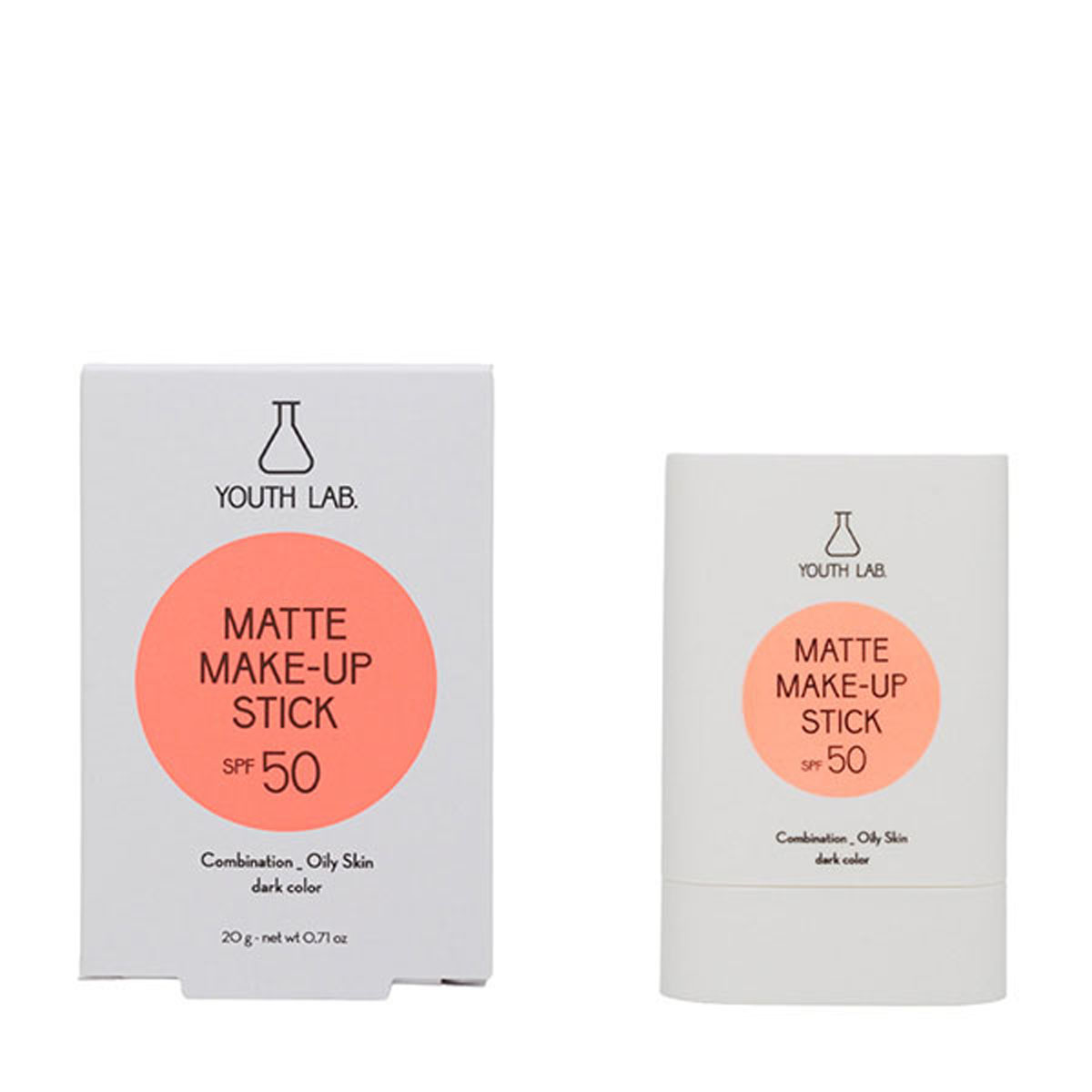 Youth Lab Matte Make Up Stick Spf 50 20Gr Dark