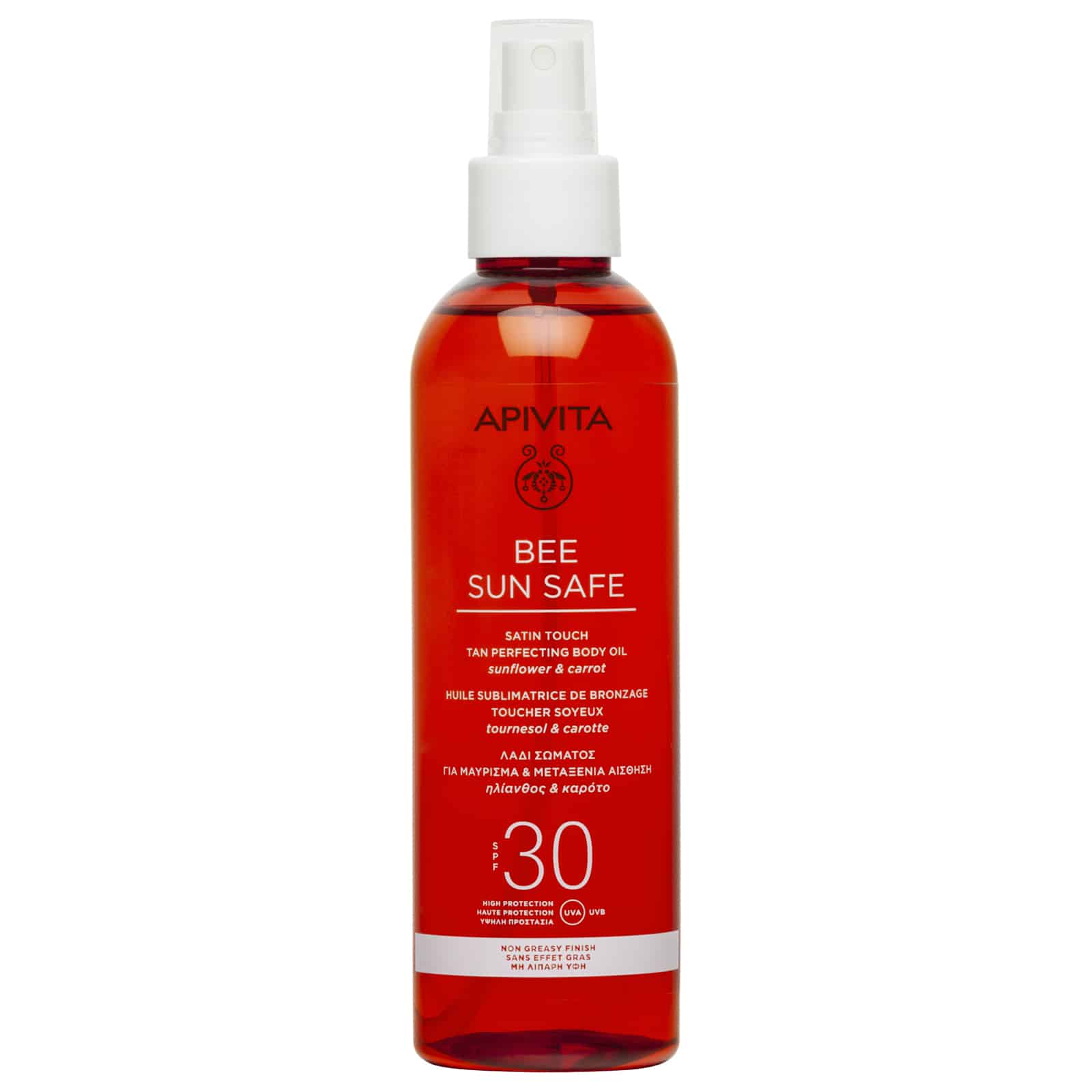 Apivita Bee Sun Safe Λαδι Σωματος Spf30 200Ml
