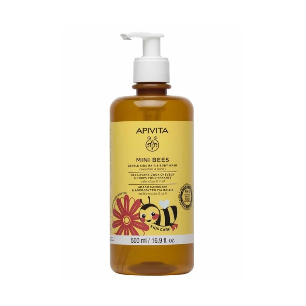 Apivita Mini Bees Kids Shampoo Shower Gel 500Ml