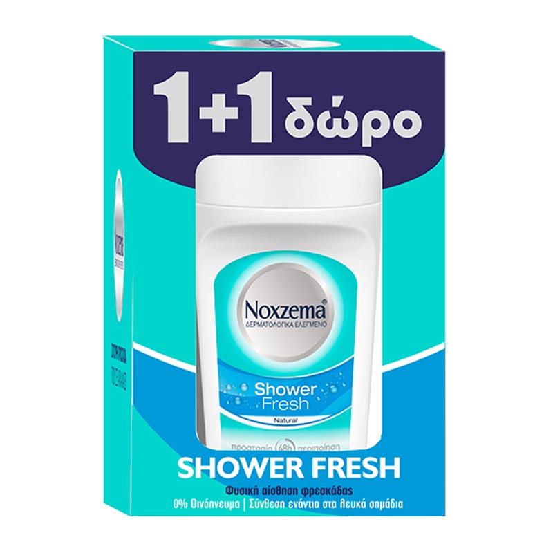 NOXZEMA NOXZEMA ΑΠΟΣΜΗΤΙΚΟ ROLLON SHOWER FRESH 1+1 | 50ml