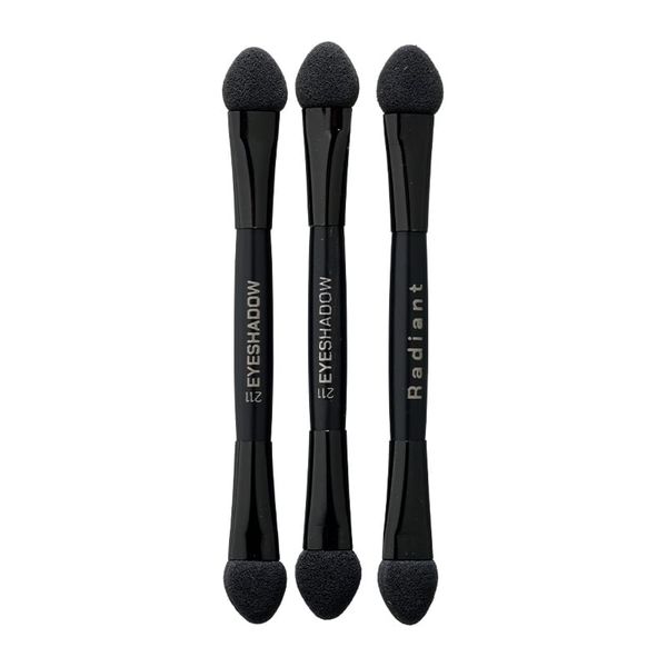 RADIANT RADIANT SET 3 PCS SPONGE EYESHADOW APPLICATORS | Μαύρο
