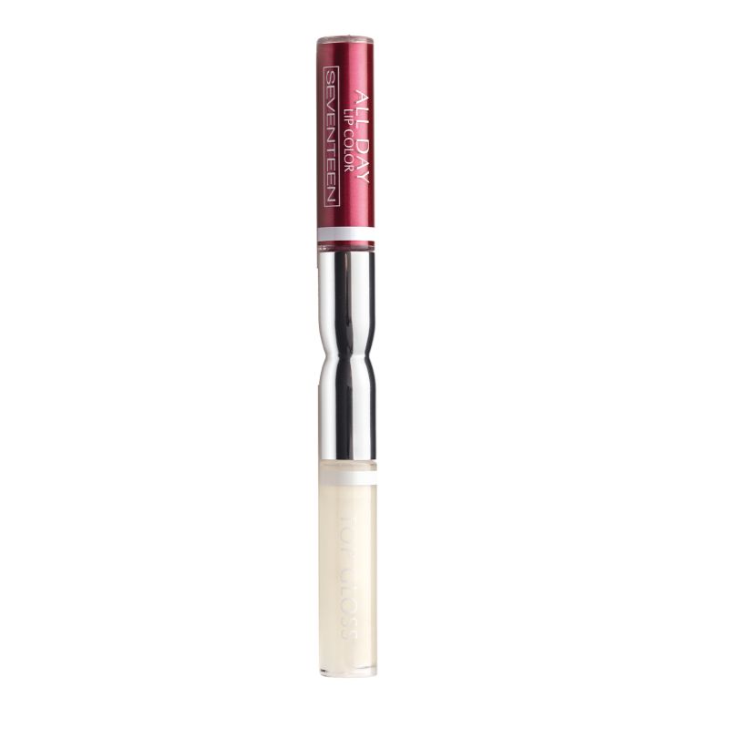 SEVENTEEN SEVENTEEN ALL DAY LIP COLOR & TOP GLOSS | 49 Red Amaranth Metal