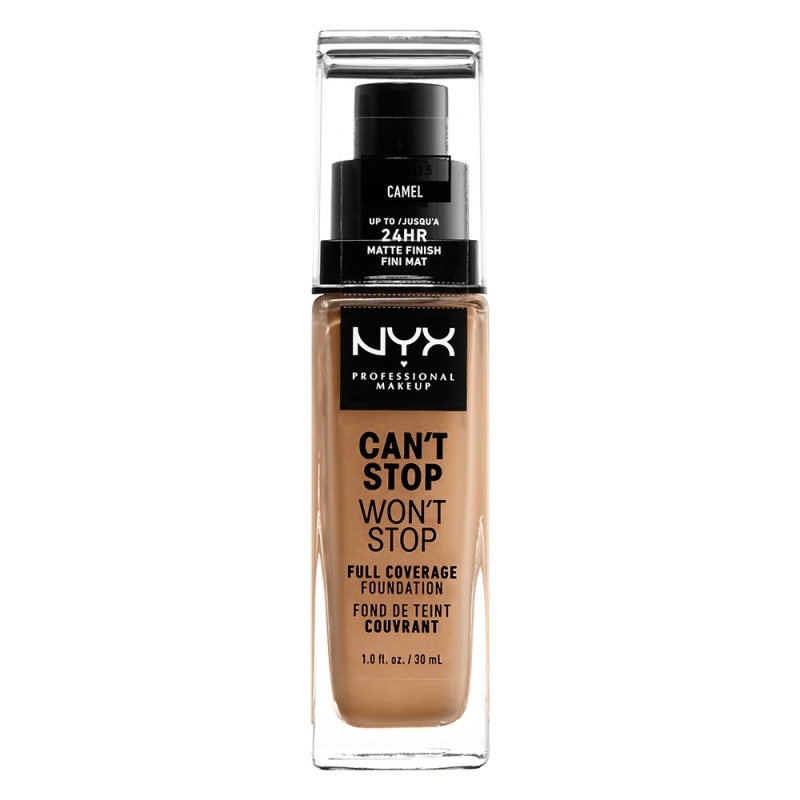 NYX PROFESSIONAL MAKEUP NYX PROFESSIONAL MAKEUP CAN'T STOP WON'T STOP FULL COVERAGE FOUNDATION | 30ml Camel