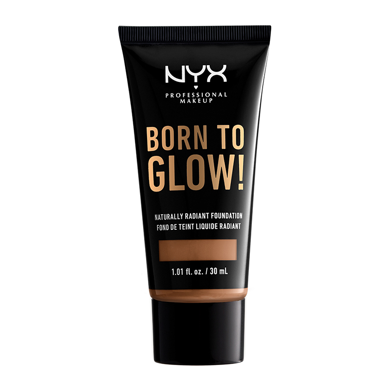 NYX PROFESSIONAL MAKEUP NYX PROFESSIONAL MAKEUP BORN TO GLOW! NATURALLY RADIANT FOUNDATION | 30ml 16 Mahogany