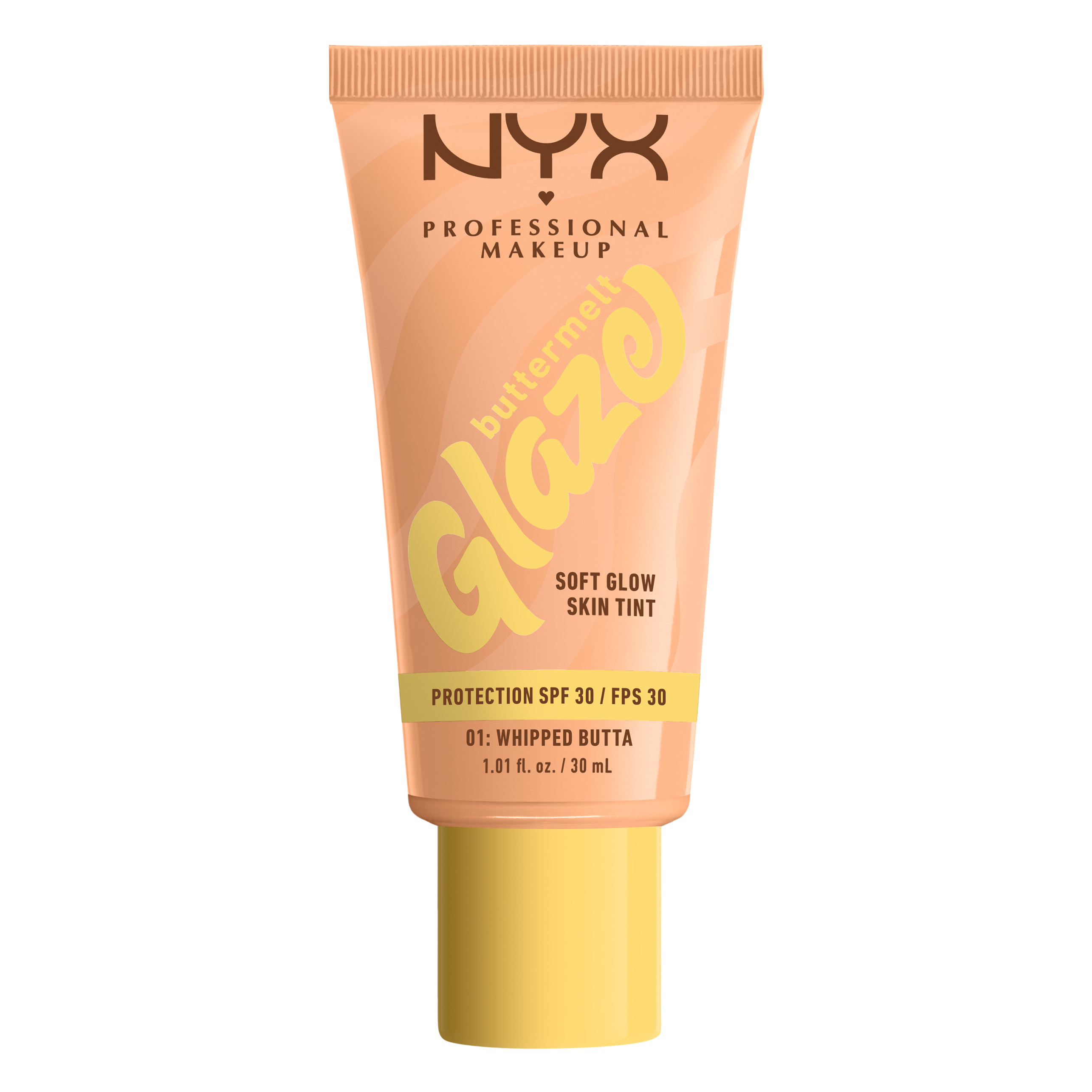 Nyx Professional Makeup Buttermelt Glaze Soft Glow Skin Tint + Spf 30 30Ml Whipped Butta