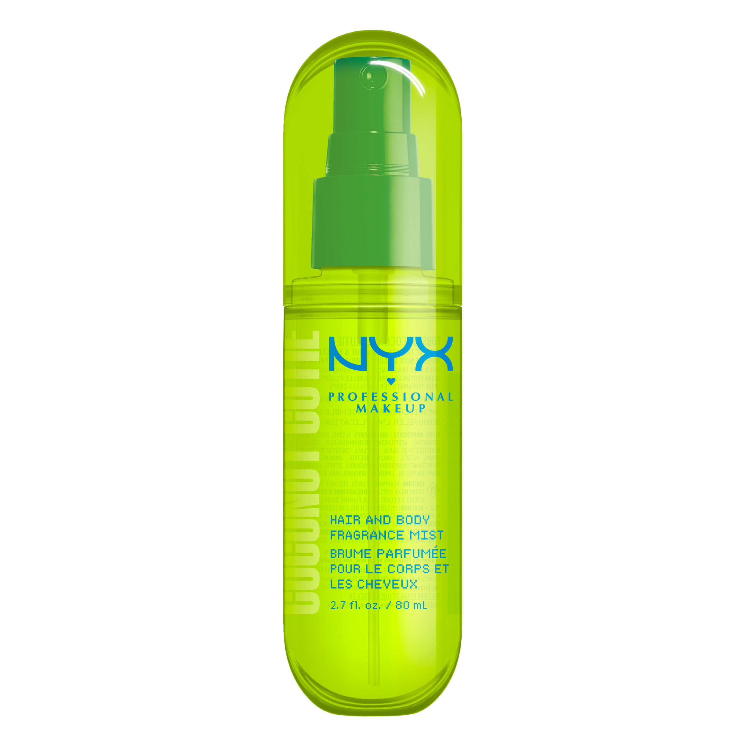 Nyx Professional Makeup Hair Body Fragrance Mist Coconut Cutie 80Ml
