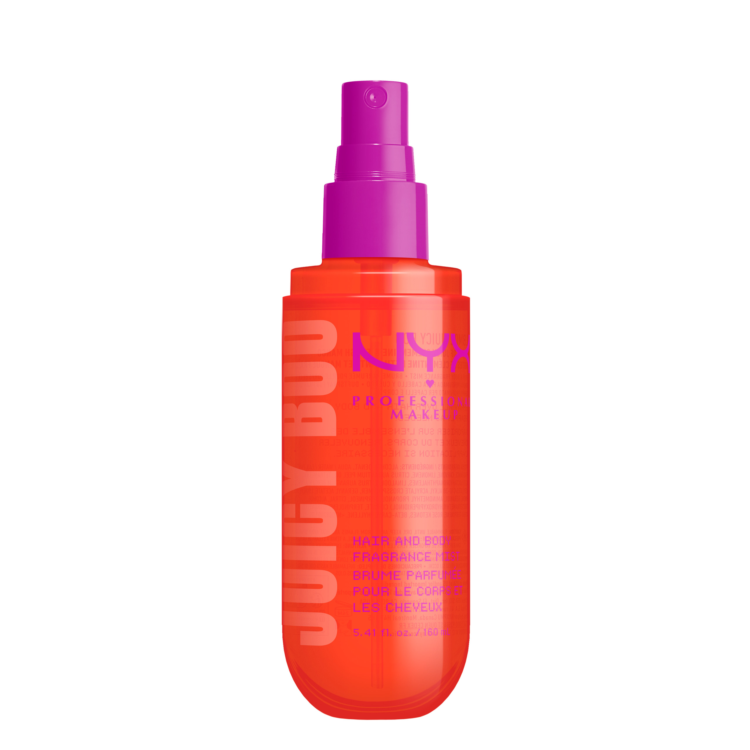 Nyx Professional Makeup Hair Body Fragrance Mist Juicy Boo 160Ml