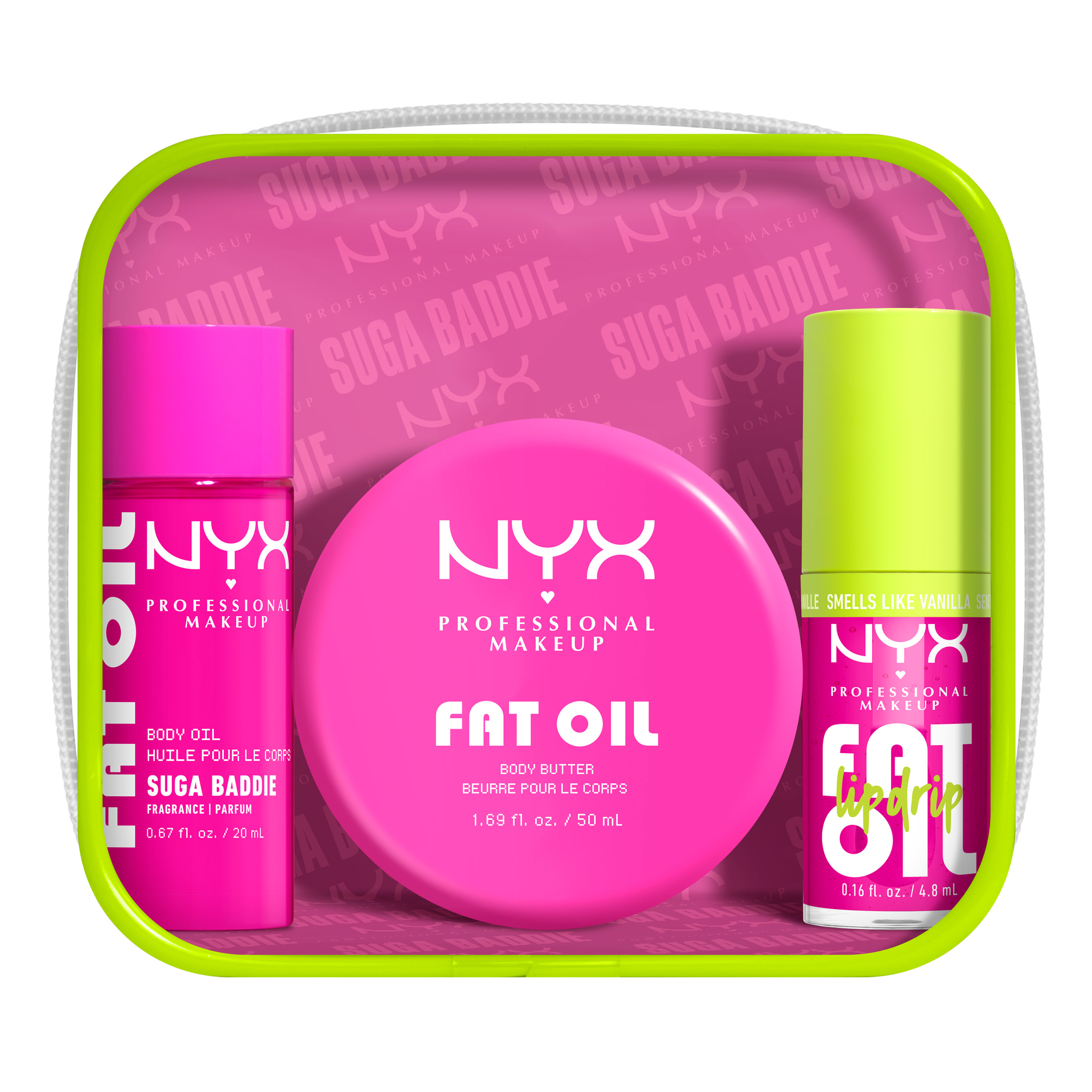Nyx Professional Makeup Fat Oil Lip Body Kit Suga Baddie 1Pcs