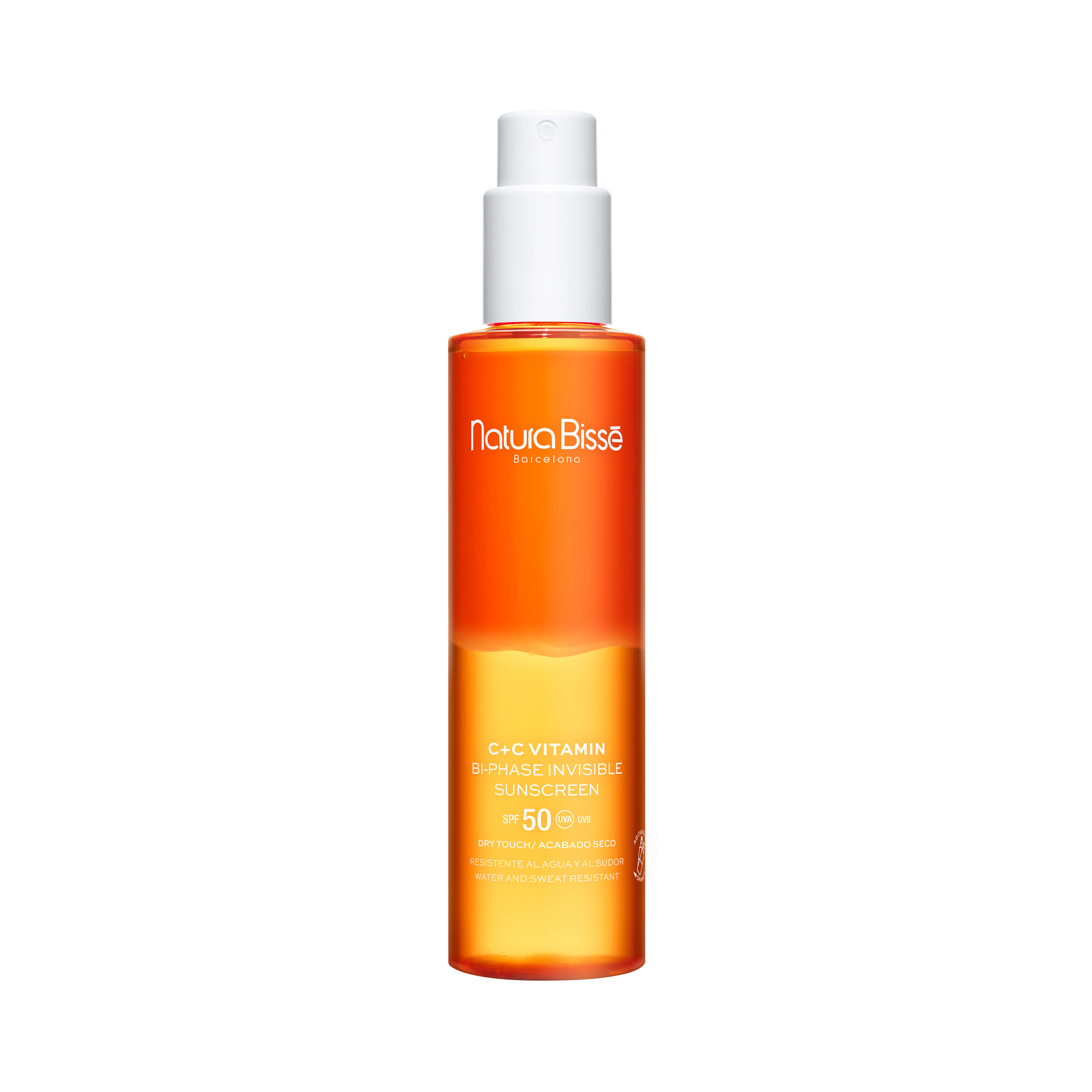 Natura Bissé C+C Vitamin Bi-Phase Invisible Sunscreen Spf50 Διφασικο Αντιηλιακο Σωματος Uva Uvb 200Ml
