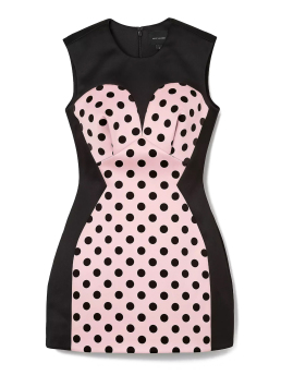 ΜΙΝΙ ΦΟΡΕΜΑ SEAMED UP DOTS SATIN DRESS 0
