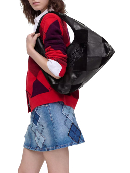 ΓΥΝΑΙΚΕΙΑ ΤΣΑΝΤΑ ΩΜΟΥ THE SUEDE PATCHWORK SACK BAG 3