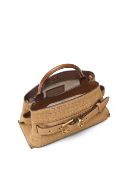 ΓΥΝΑΙΚΕΙΑ ΤΣΑΝΤΑ ΧΕΙΡΟΣ THE SUEDE CROC DAKOTA SMALL SATCHEL 2