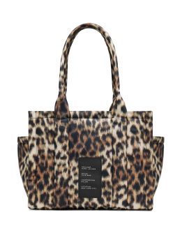 ΓΥΝΑΙΚΕΙΑ ΤΣΑΝΤΑ ΩΜΟΥ MEDIUM TOTE BAG IN LEOPARD PUFFY NYLON 1