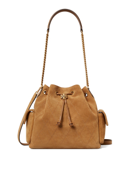 ΓΥΝΑΙΚΕΙΑ ΤΣΑΝΤΑ ΩΜΟΥ CHARLIE QUILTED SUEDE DRAWSTRING 0