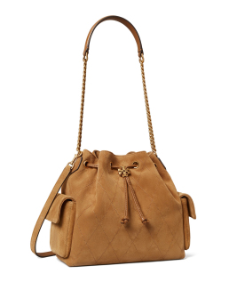 ΓΥΝΑΙΚΕΙΑ ΤΣΑΝΤΑ ΩΜΟΥ CHARLIE QUILTED SUEDE DRAWSTRING 1