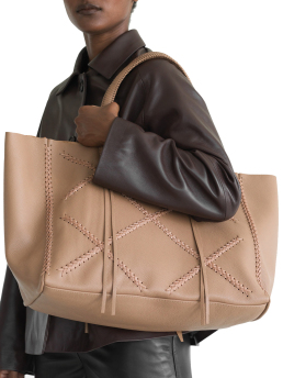 ΓΥΝΑΙΚΕΙΑ ΔΕΡΜΑΤΙΝΗ ΤΣΑΝΤΑ ΩΜΟΥ CROSS TOTE  5