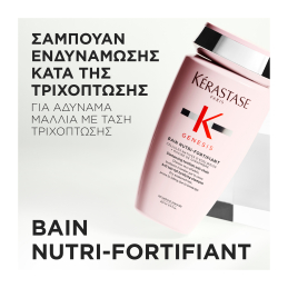 GENESIS BAIN NUTRI FORTIFIANT ΣΑΜΠΟΥΑΝ ΚΑΤΑ ΤΗΣ ΤΡΙΧΟΠΤΩΣΗΣ ΓΙΑ ΞΗΡΑ/ΧΟΝΔΡΑ ΜΑΛΛΙΑ  2