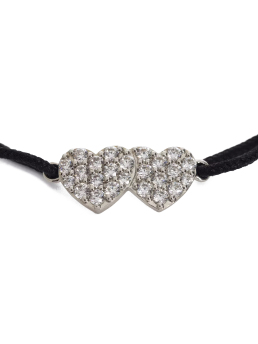 ΓΥΝΑΙΚΕΙΟ ΒΡΑΧΙΟΛΙ LINK HEART STRASS 1