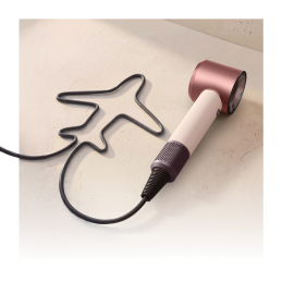 HD19 SUPERSONIC TRAVEL CERAMIC PINK/ROSE GOLD ΣΕΣΟΥΑΡ ΜΑΛΛΙΩΝ ΤΑΞΙΔΙΟΥ 2